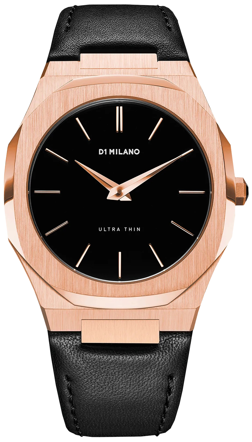 D1 Milano ROSE GOLD ULTRA THIN LEATHER 40 MM D1-UTLJ03