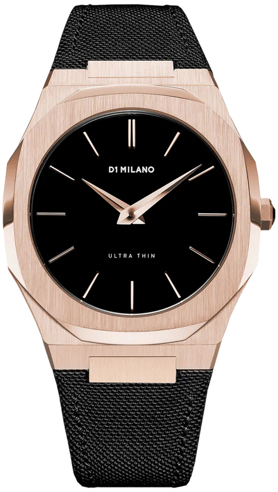D1 Milano ROSE GOLD ULTRA THIN NYLON 40 MM D1-UTNJ03