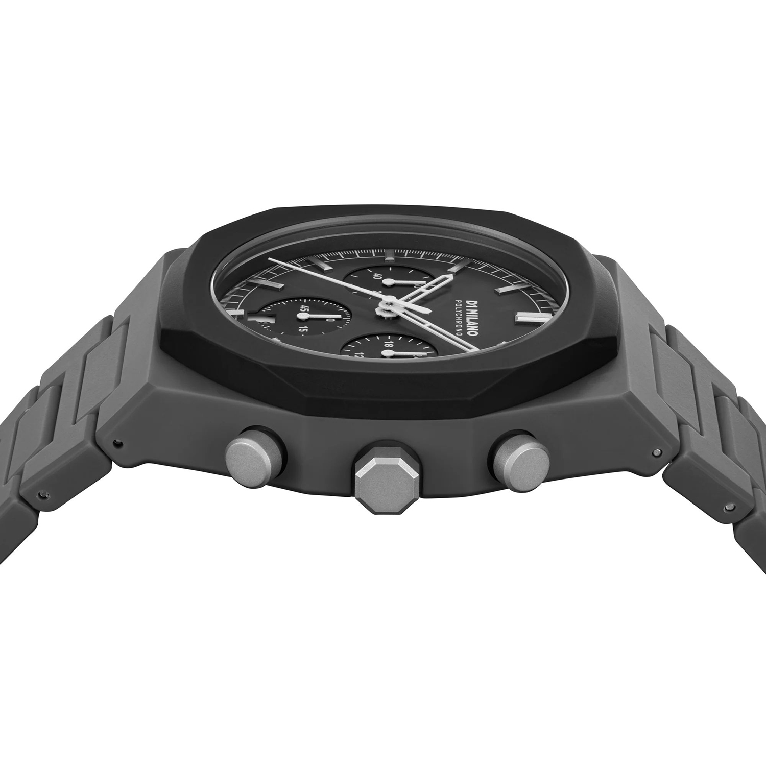 D1-PHBJ04 zegarek czerwony sportowy Polychrono bransoleta - miniatura 3