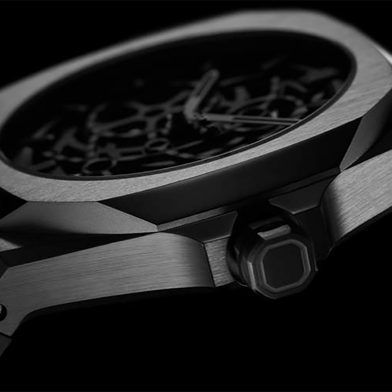 D1-SKRJ11 zegarek różowe złoto klasyczny Mechanical bransoleta - miniatura 5