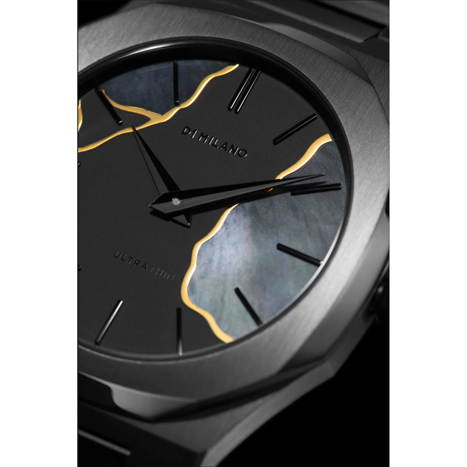 D1-UTBJKS zegarek czarny klasyczny Ultra Thin bransoleta - miniatura 5