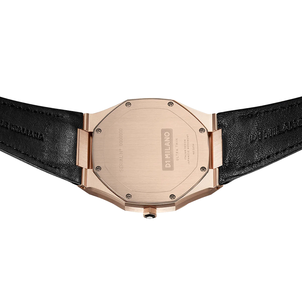 D1-UTLJ03 zegarek różowe złoto klasyczny Ultra Thin pasek - miniatura 5