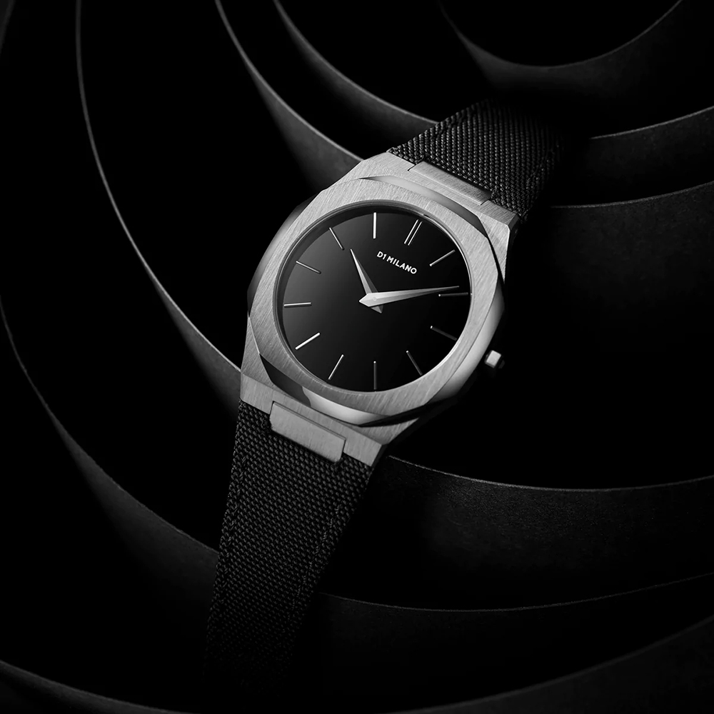 D1-UTNJ01 zegarek szary klasyczny Ultra Thin pasek - miniatura 4