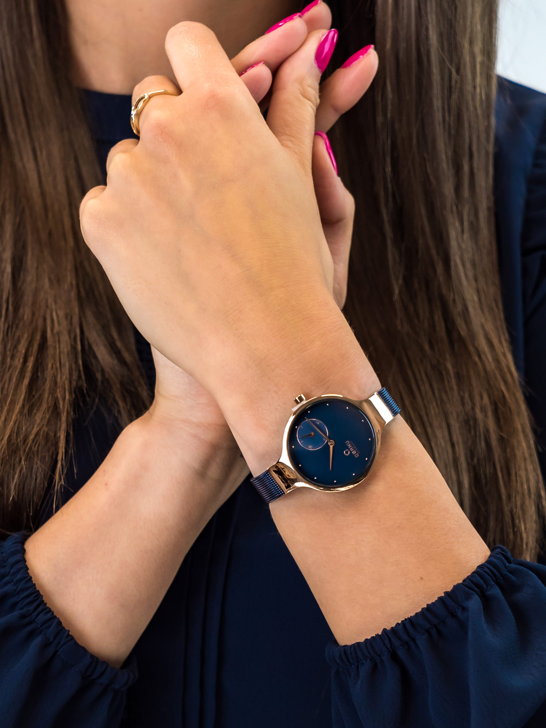 Obaku Denmark V201LDVLML damski zegarek Slim bransoleta - miniatura 3