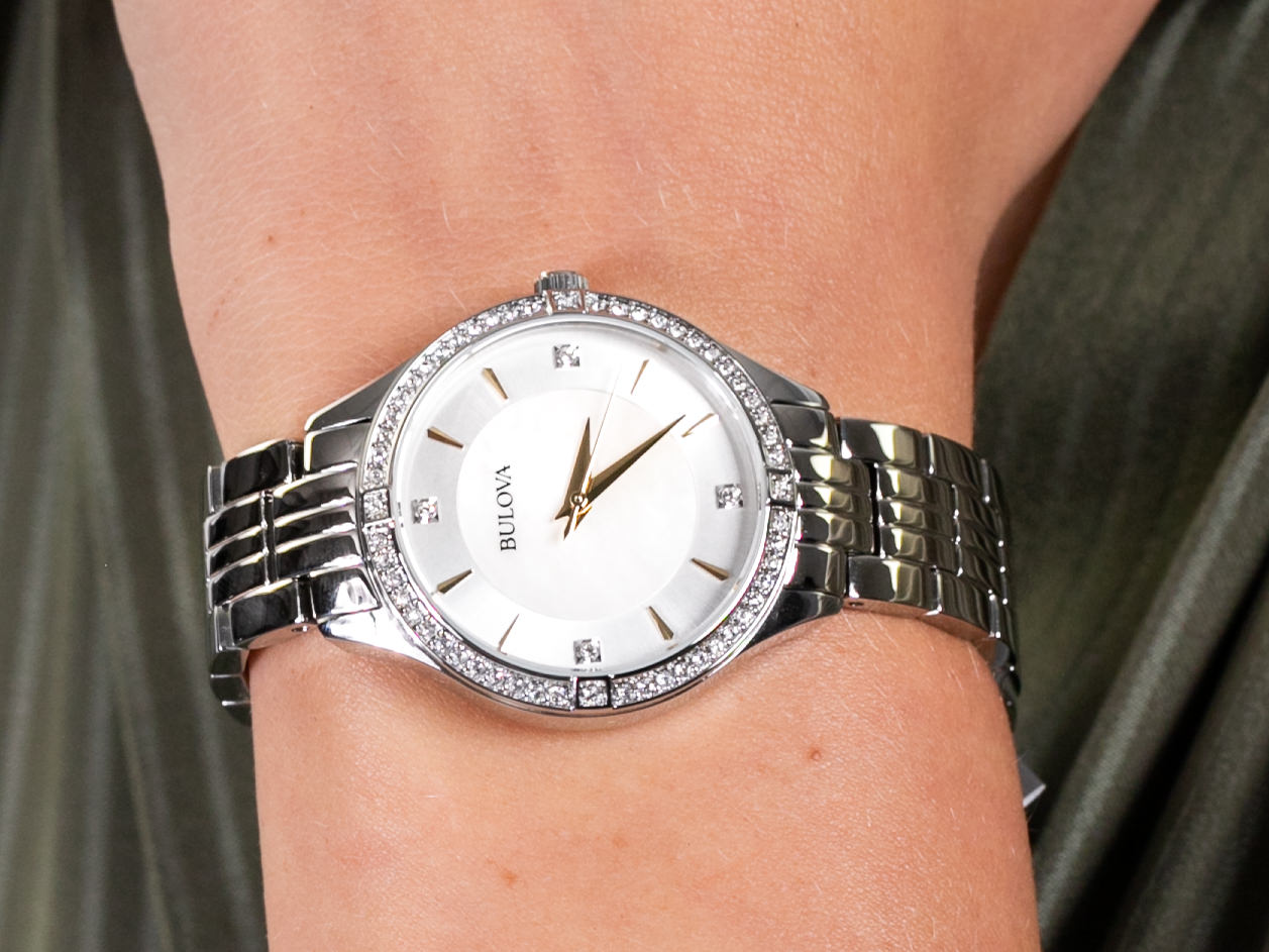 Bulova 96L282 zegarek klasyczny Crystal - miniatura 4