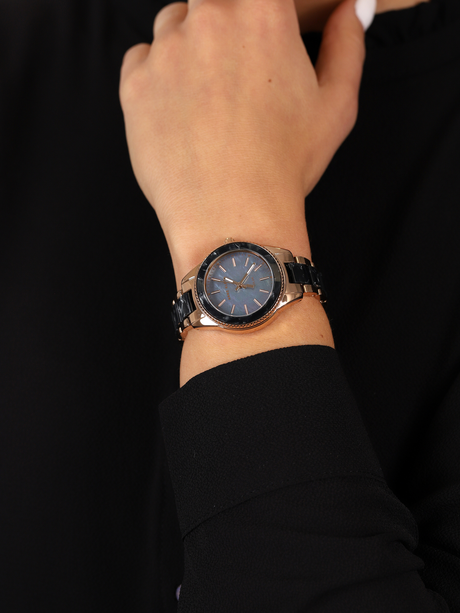 Anne Klein AK-3770BKRG damski zegarek Bransoleta bransoleta - miniatura 3