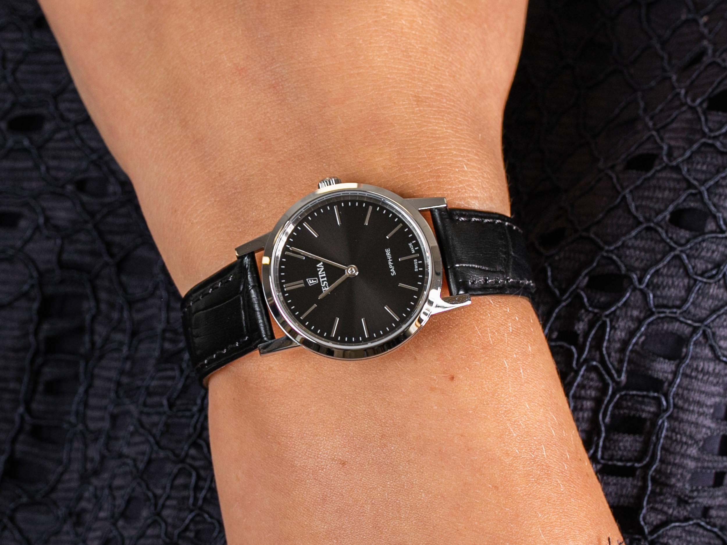 Festina F20013-4 Swiss Made zegarek klasyczny Classic - miniatura 4