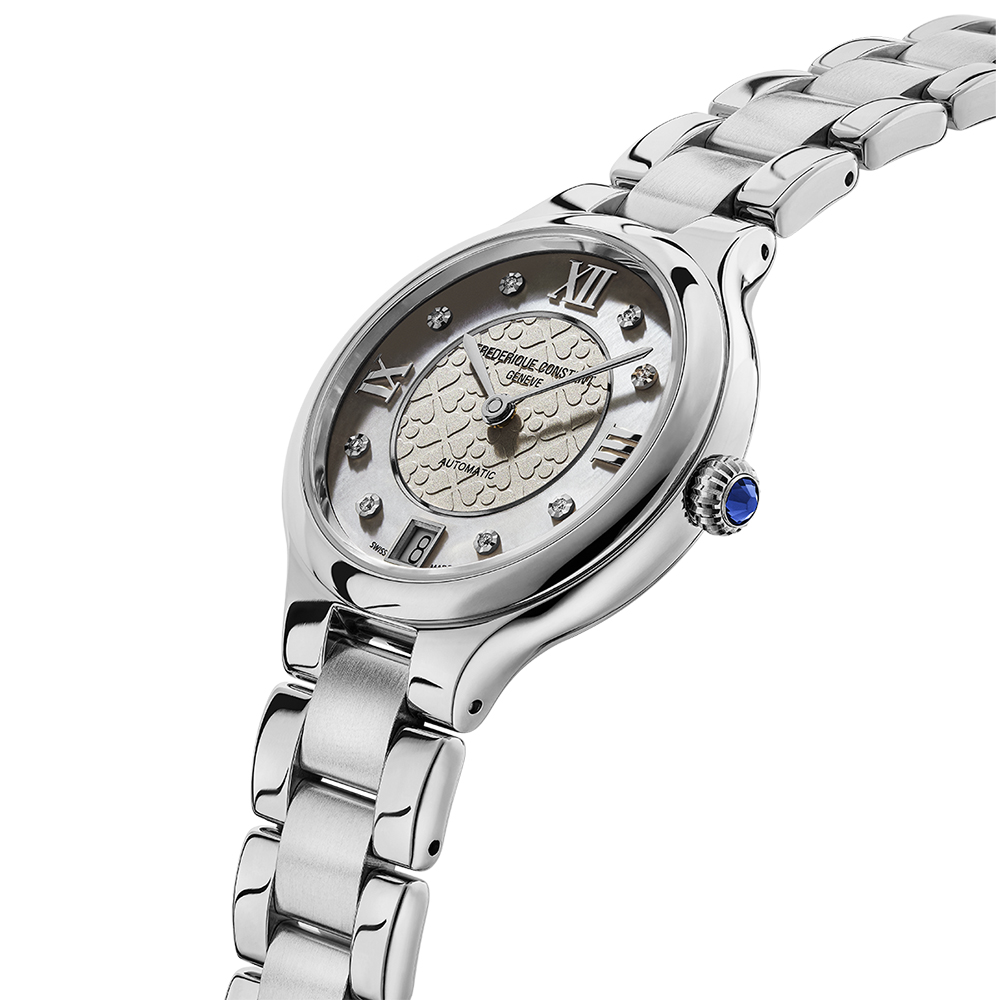 Frederique Constant FC-306LGHD3ER6B zegarek srebrny klasyczny Classics bransoleta - miniatura 5