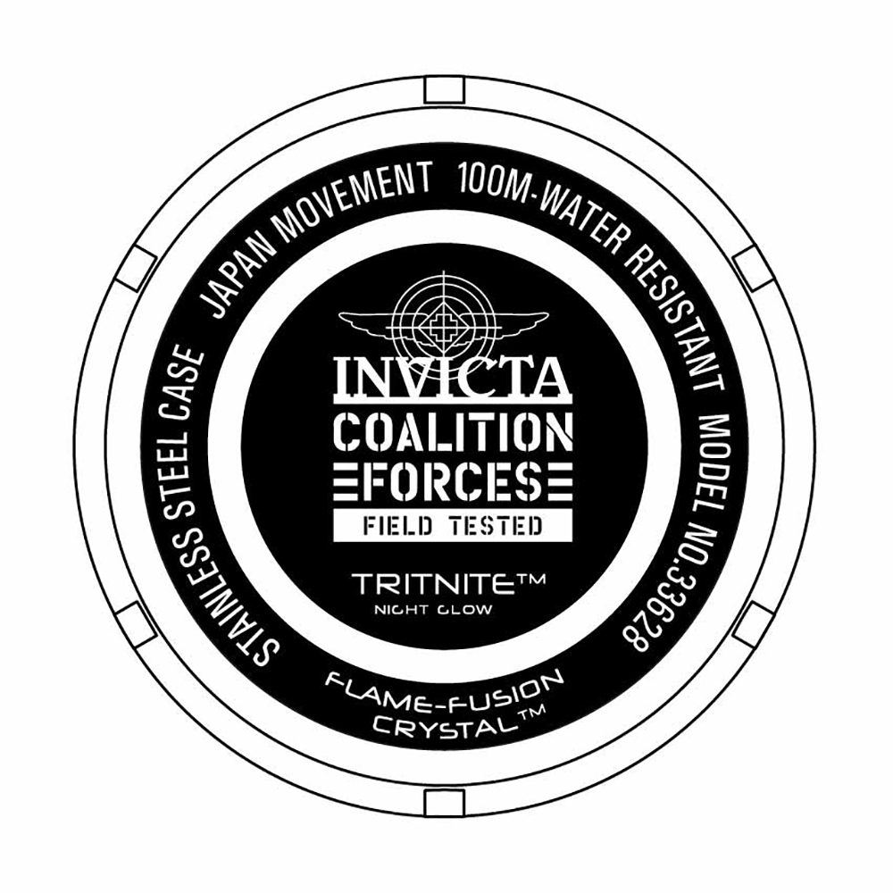 zegarek Invicta 33628 kwarcowy damski Coalition Forces COALITION FORCES LADY + zestaw pasków - miniatura 6