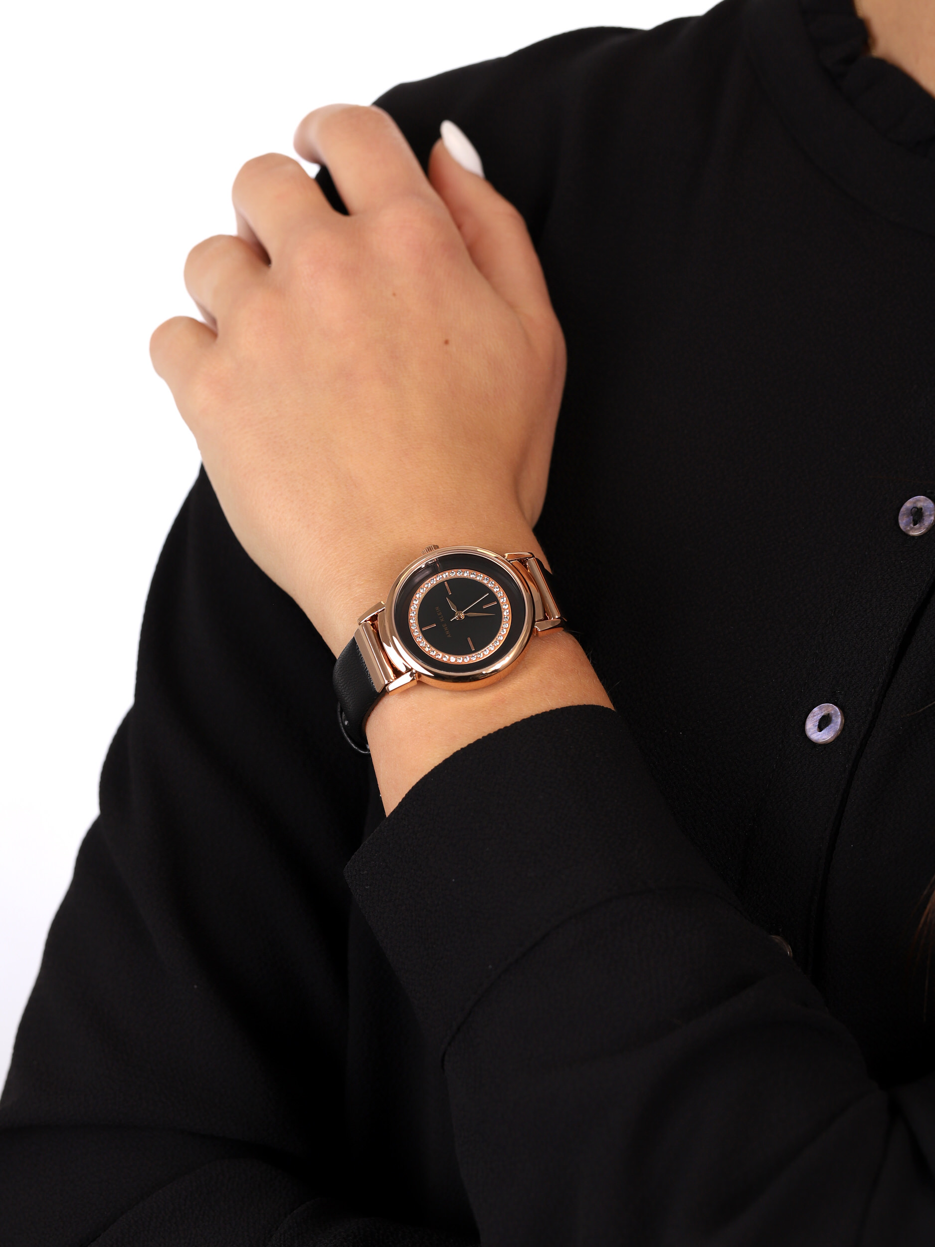 Anne Klein AK-3720RGBK damski zegarek Pasek pasek - miniatura 3