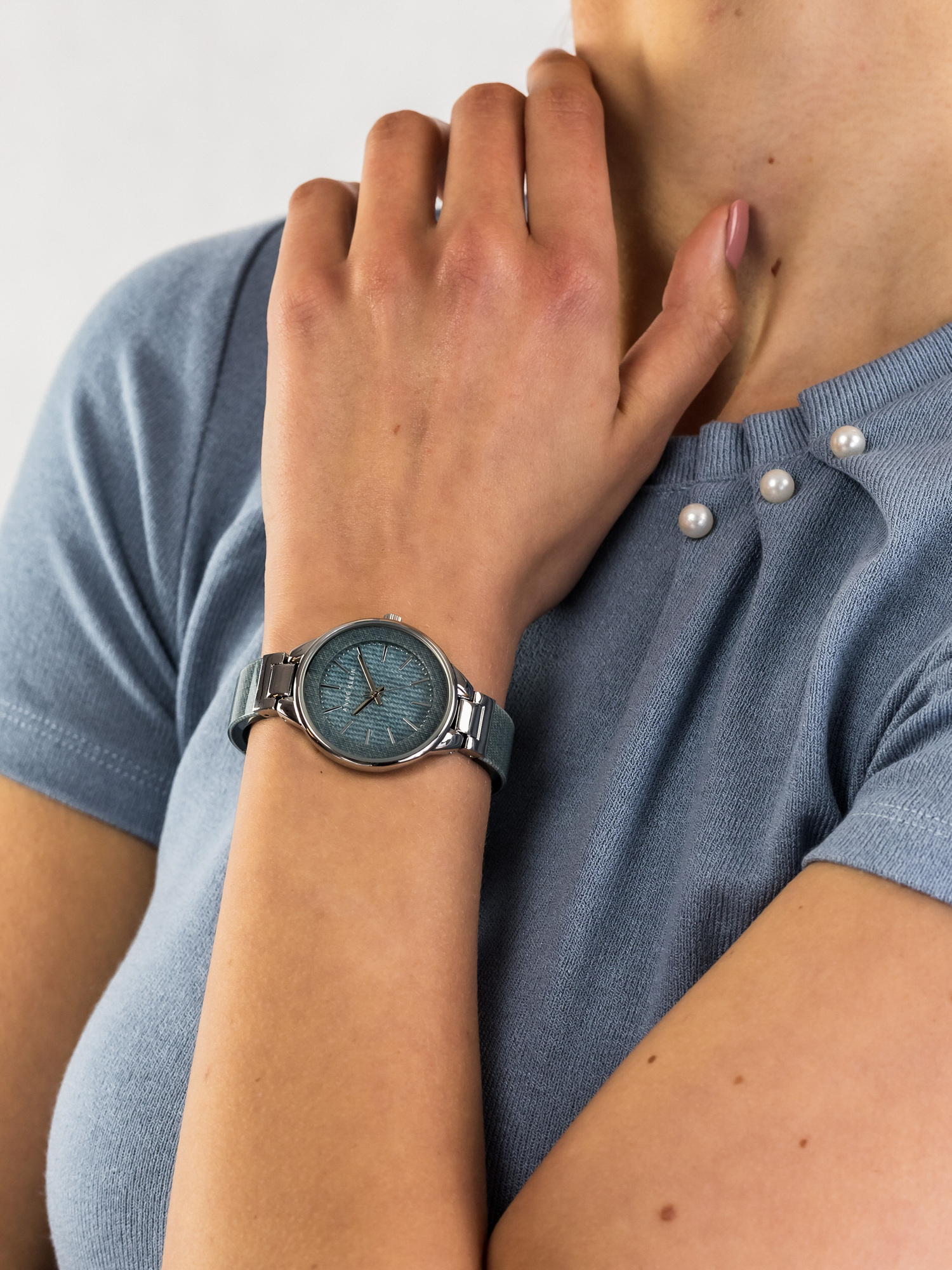 Anne Klein AK-1409LTDM damski zegarek Bransoleta bransoleta