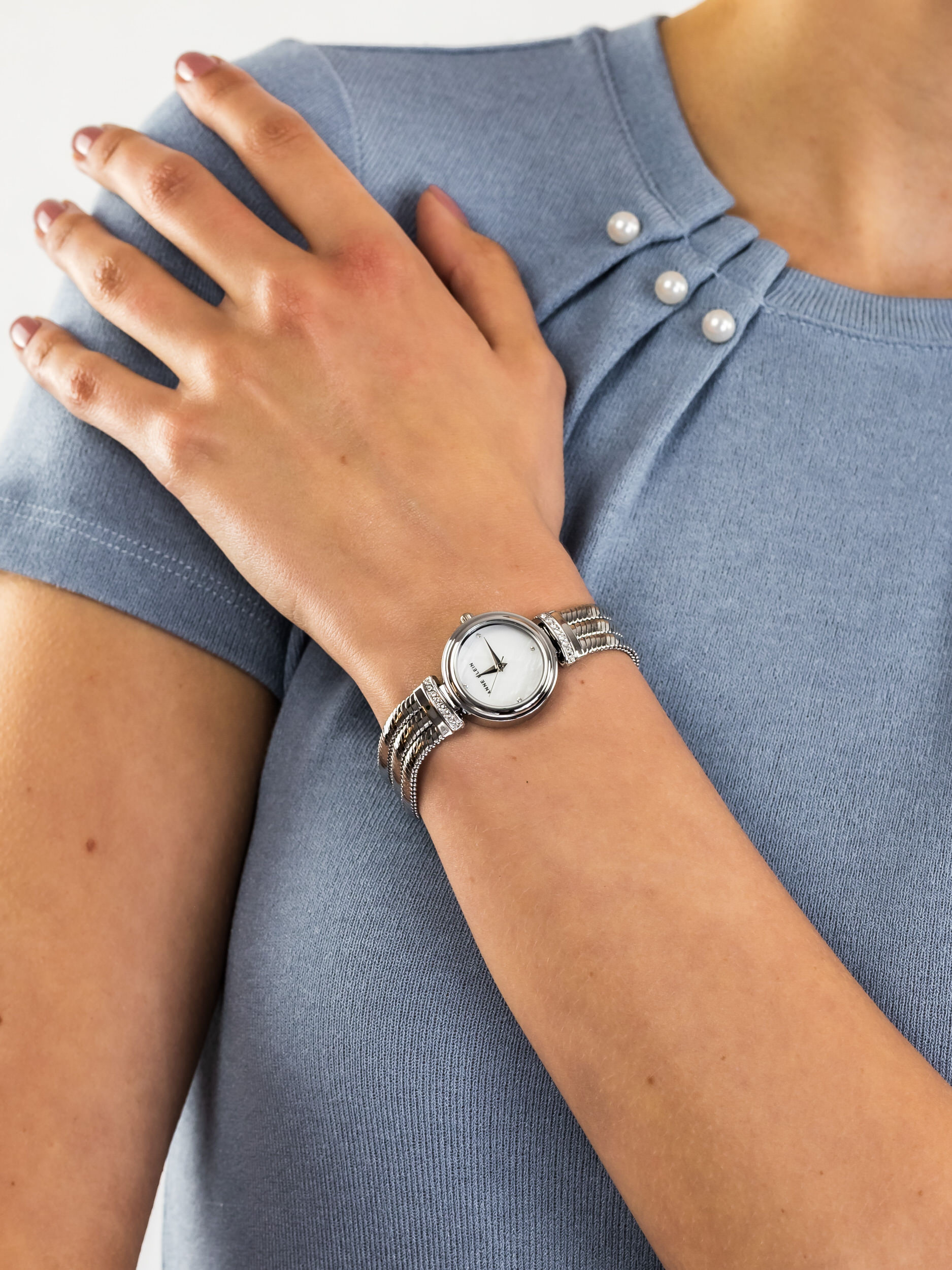 Anne Klein AK-2759MPSV damski zegarek Bransoleta bransoleta - miniatura 3