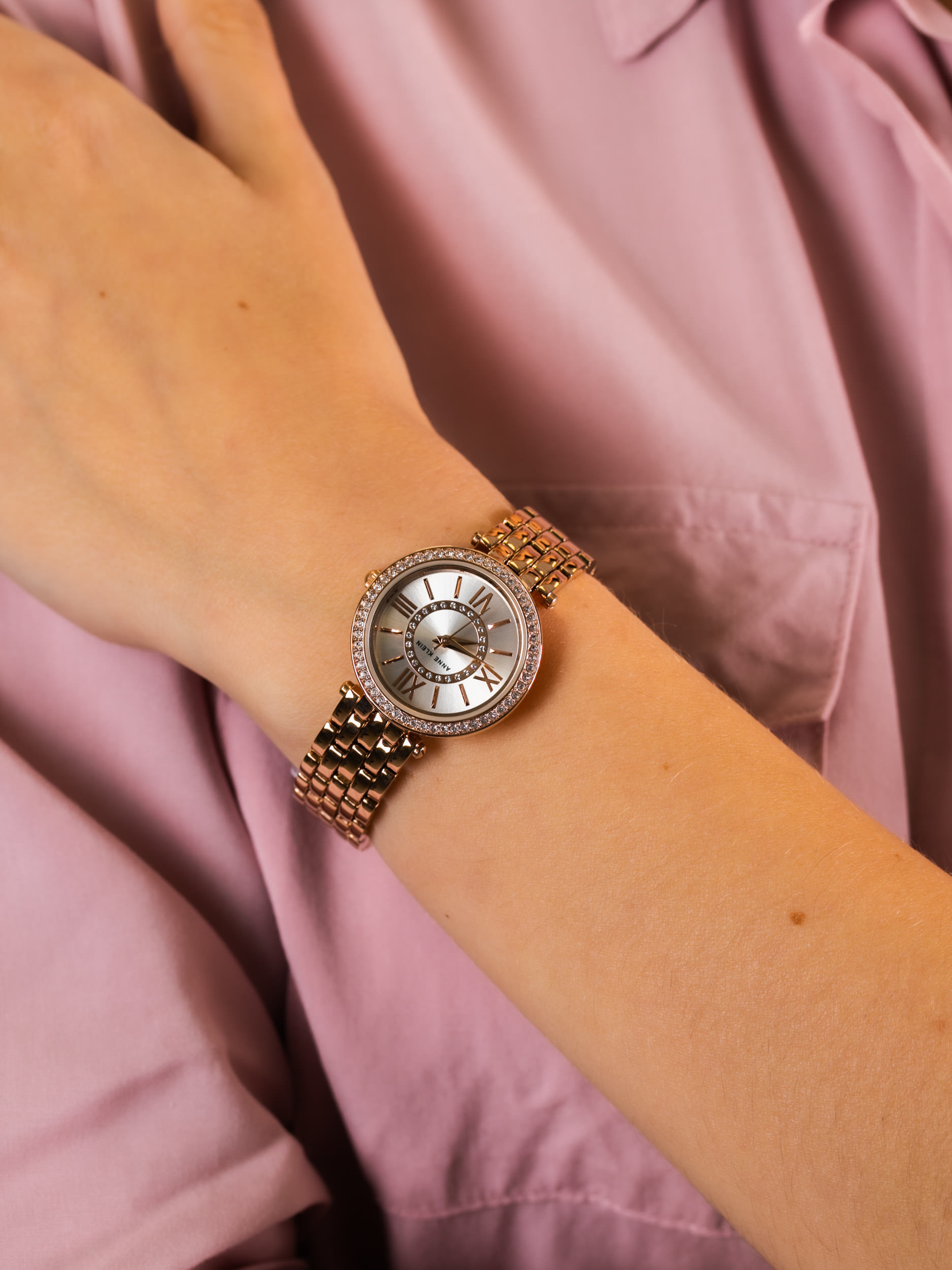 Anne Klein AK-2966SVRG damski zegarek Bransoleta bransoleta - miniatura 3