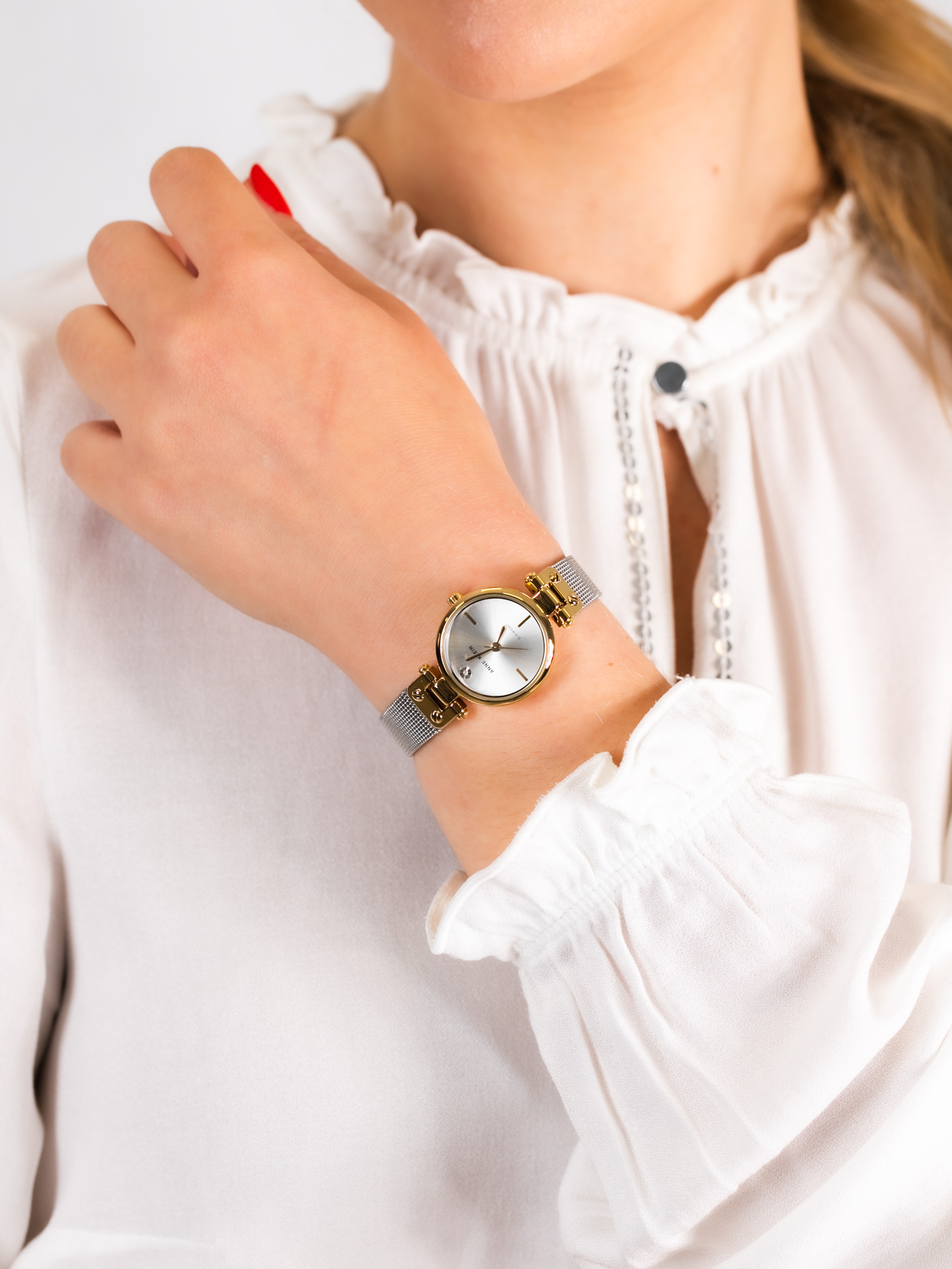 Anne Klein AK-3003SVTT damski zegarek Bransoleta bransoleta - miniatura 3