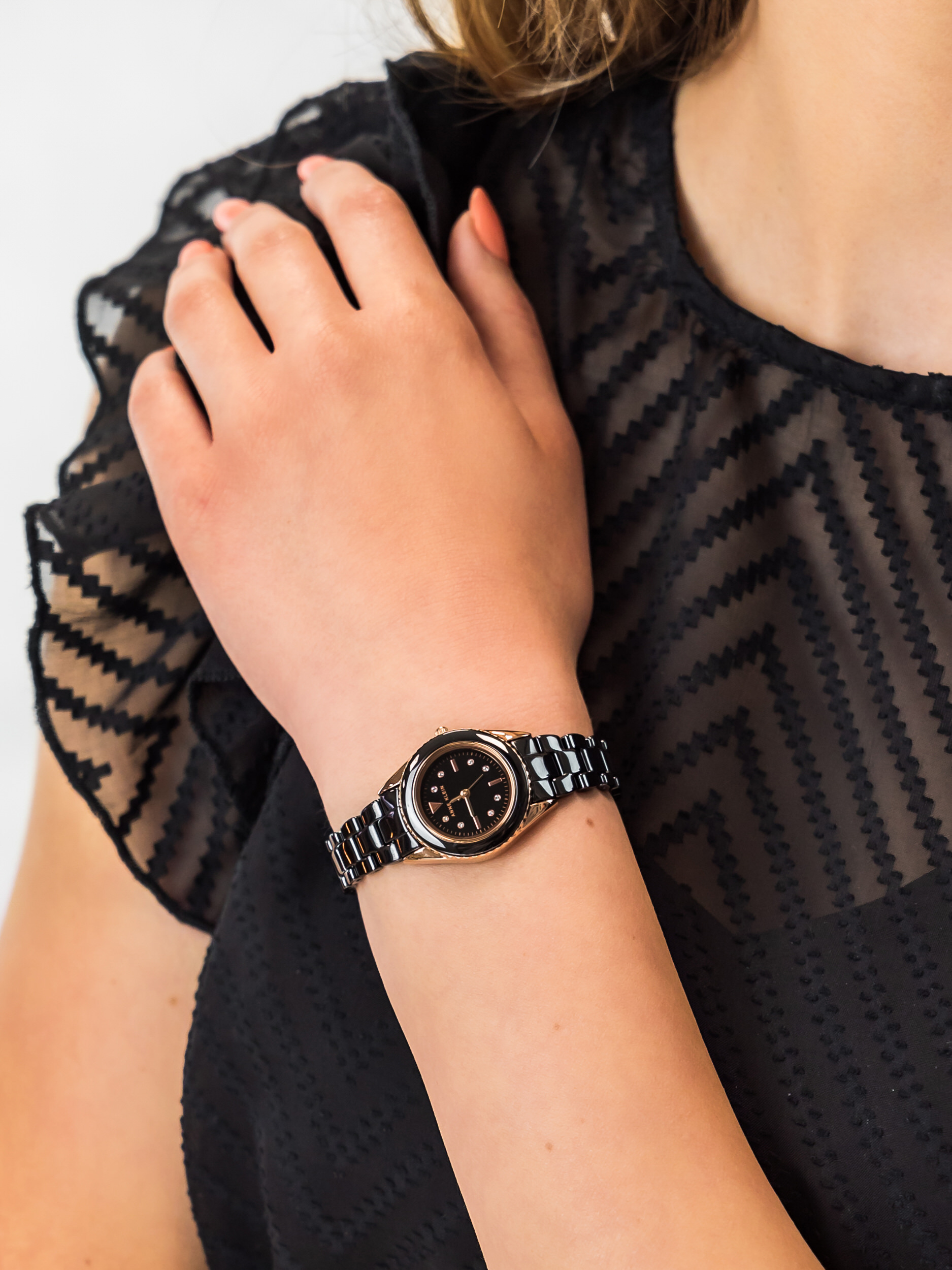 Anne Klein AK-3164BKRG damski zegarek Bransoleta bransoleta - miniatura 3