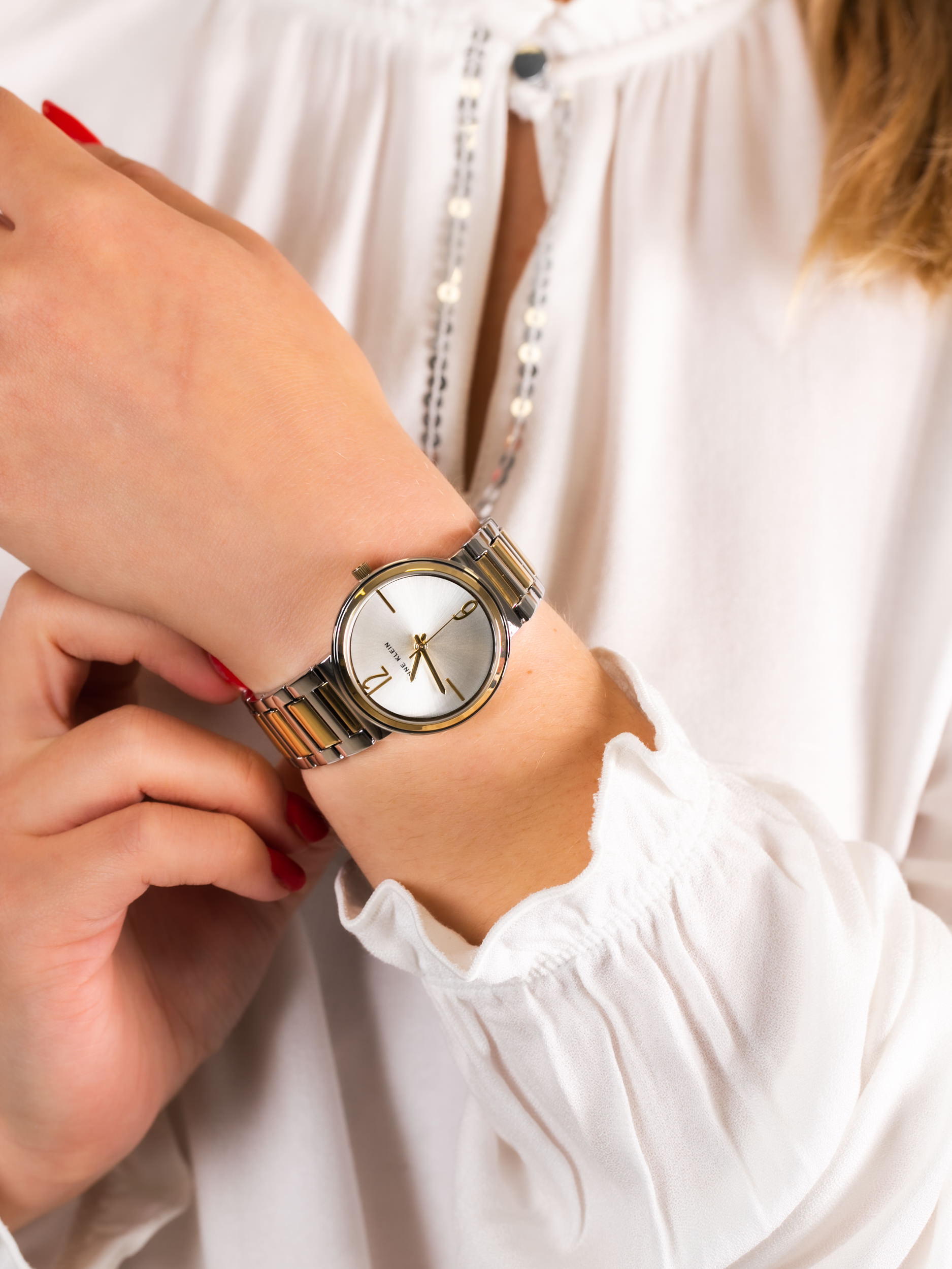 Anne Klein AK-3169SVTT damski zegarek Bransoleta bransoleta - miniatura 3