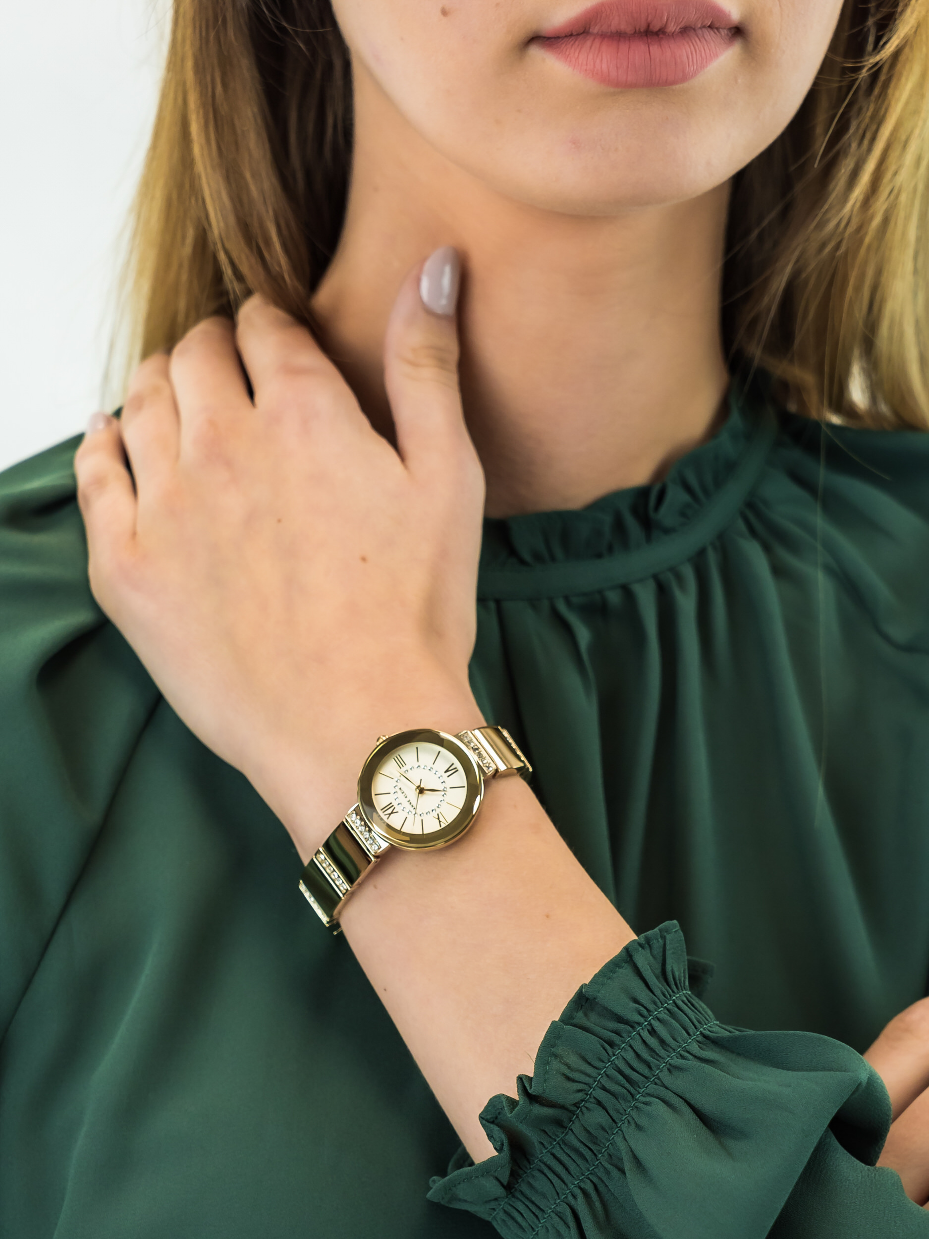 Anne Klein AK-3190CHGB damski zegarek Bransoleta bransoleta - miniatura 3