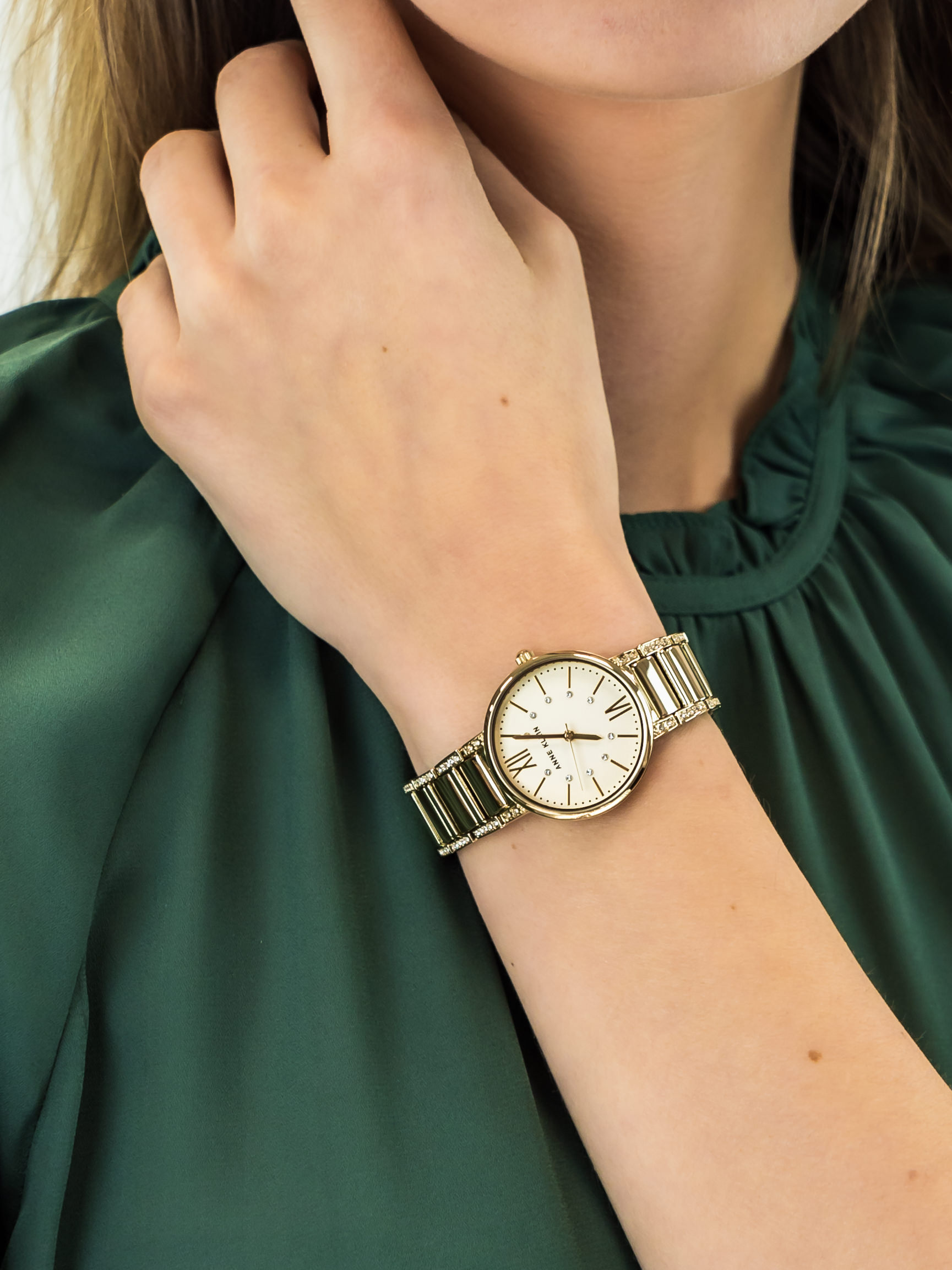 Anne Klein AK-3200CHGB damski zegarek Bransoleta bransoleta - miniatura 3