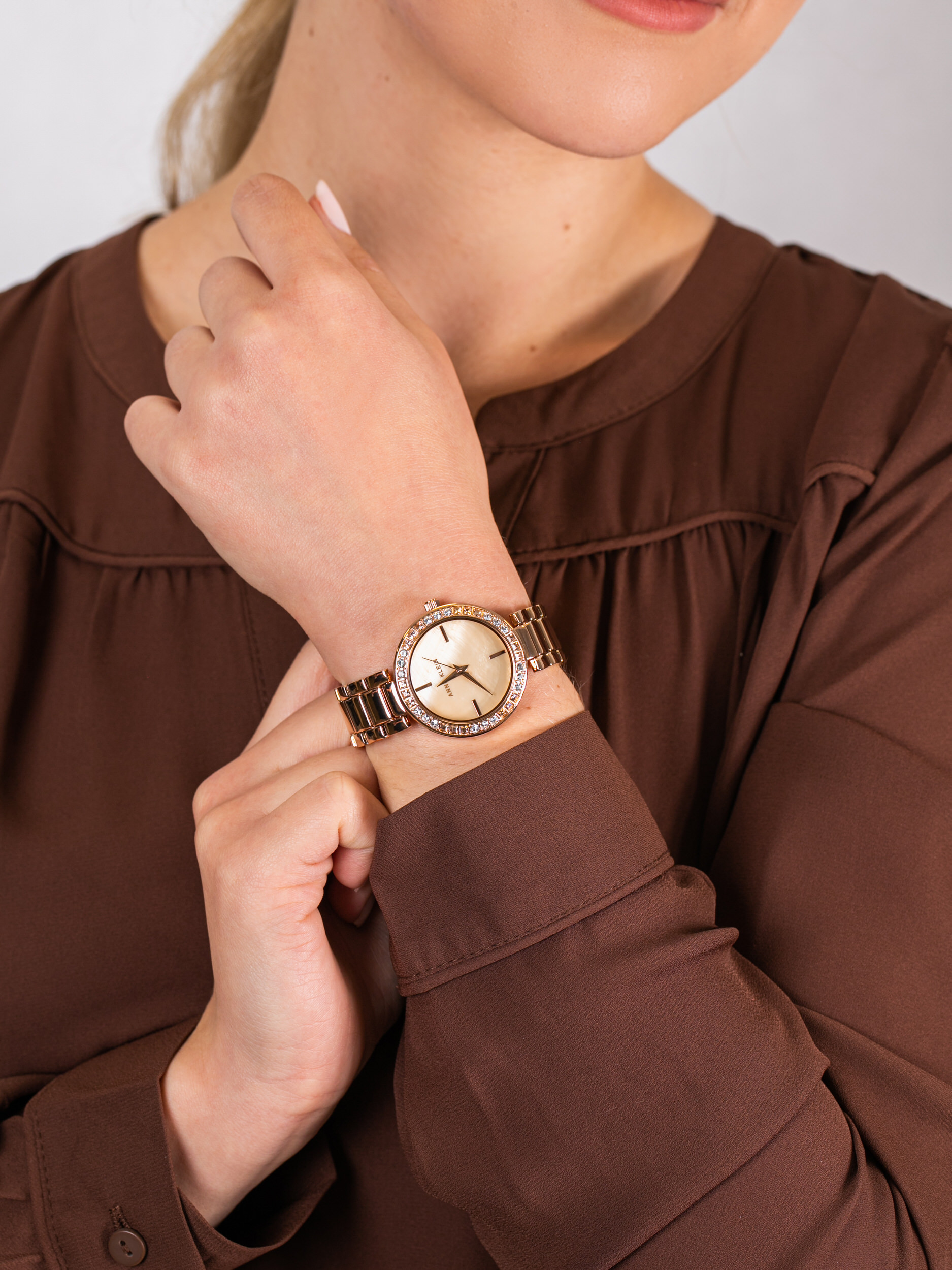 Anne Klein AK-3358PMRG damski zegarek Bransoleta bransoleta - miniatura 3
