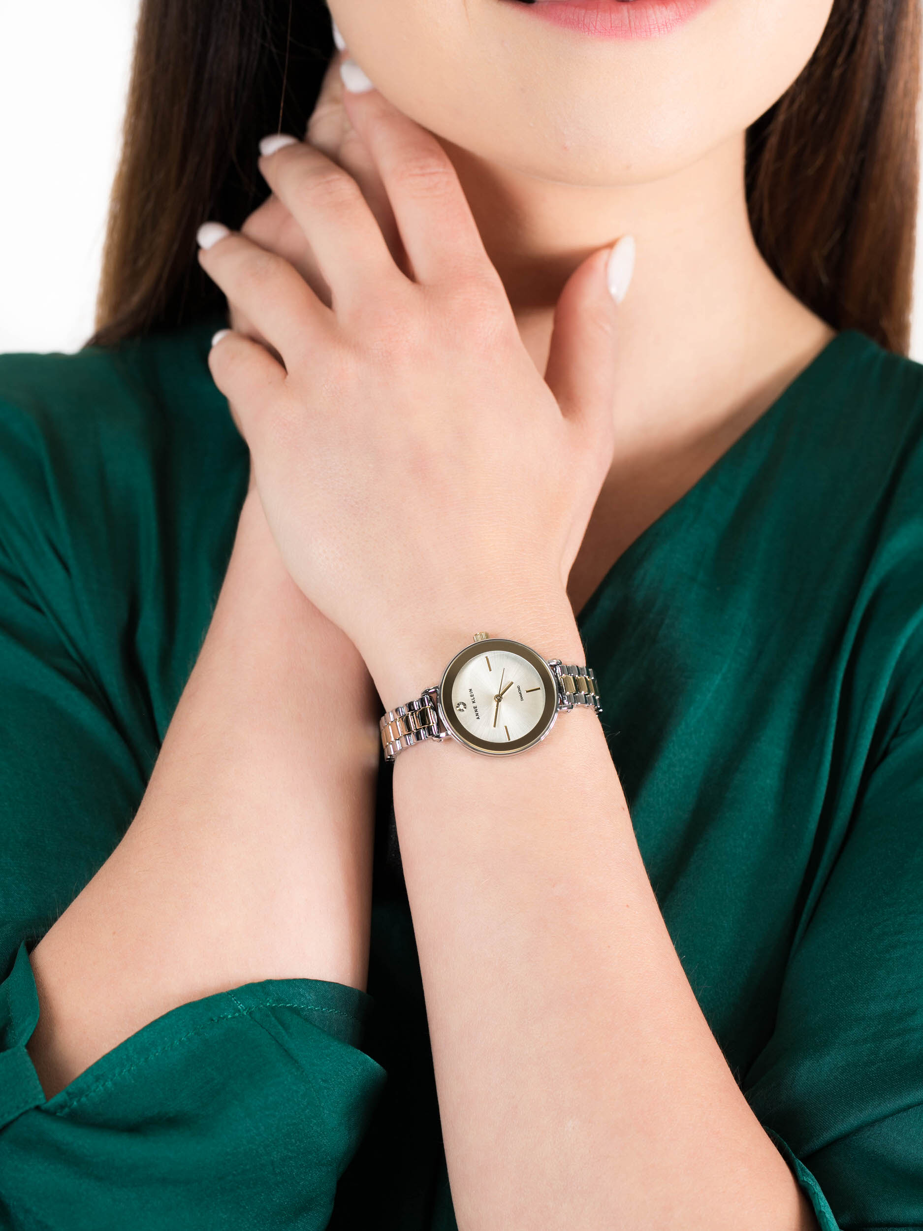 Anne Klein AK-3387SVTT damski zegarek Bransoleta bransoleta - miniatura 3
