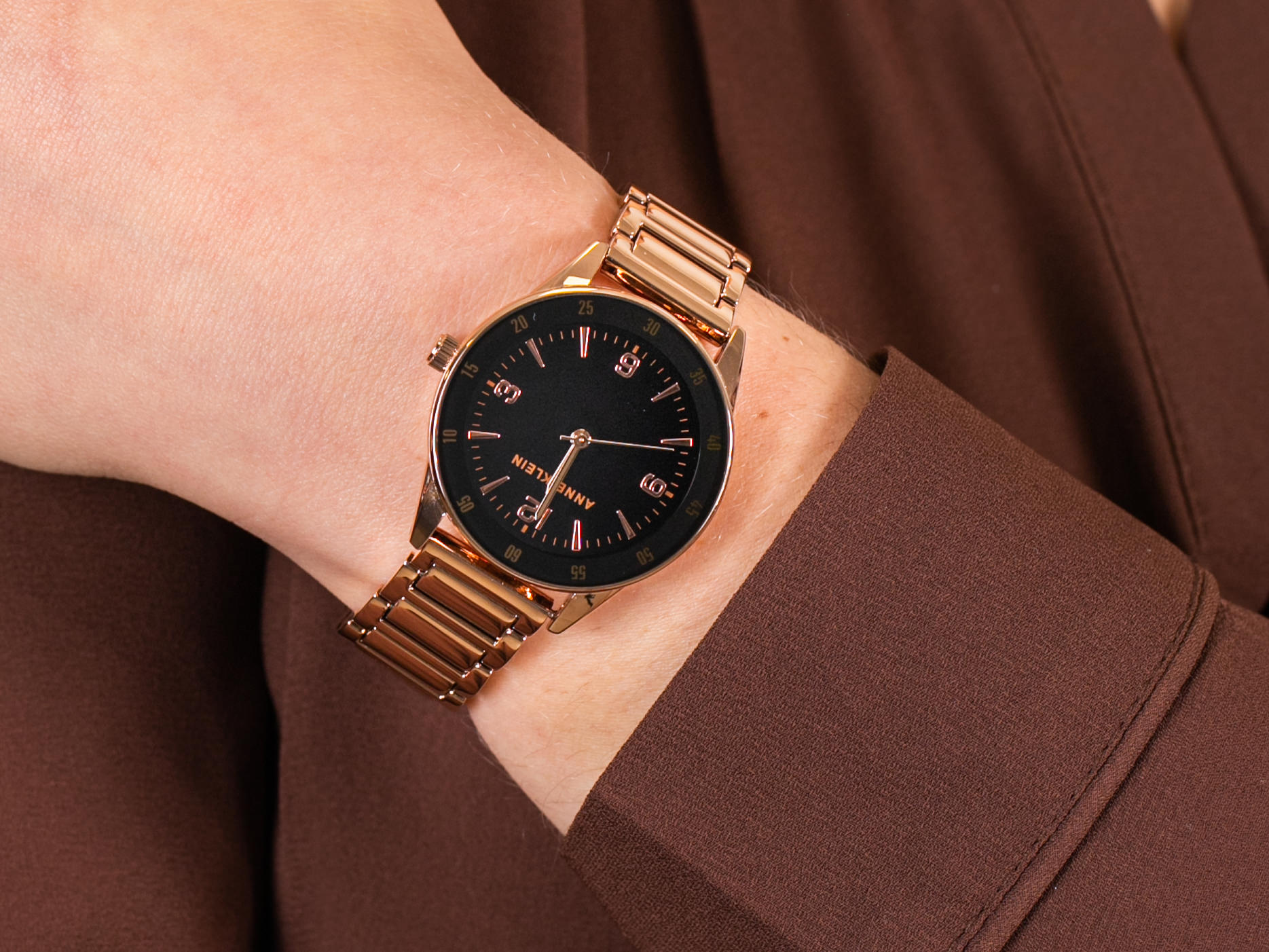 Anne Klein AK-3602BKRG zegarek klasyczny Bransoleta - miniatura 4
