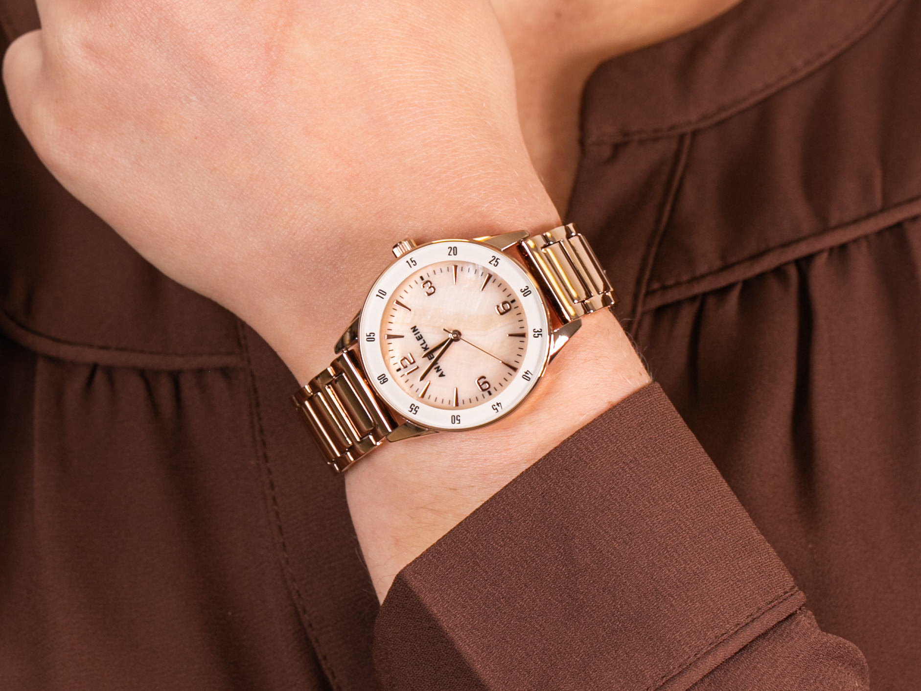 Anne Klein AK-3602PMRG zegarek klasyczny Bransoleta - miniatura 4