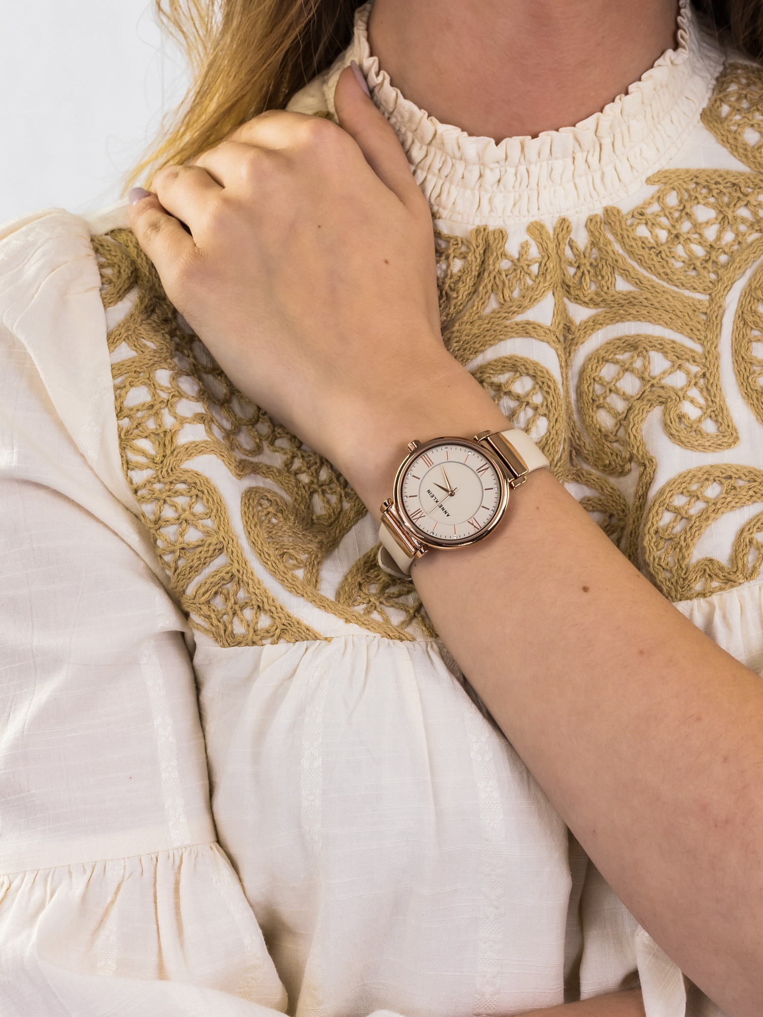 Anne Klein AK-2666RGIV damski zegarek Pasek pasek - miniatura 3