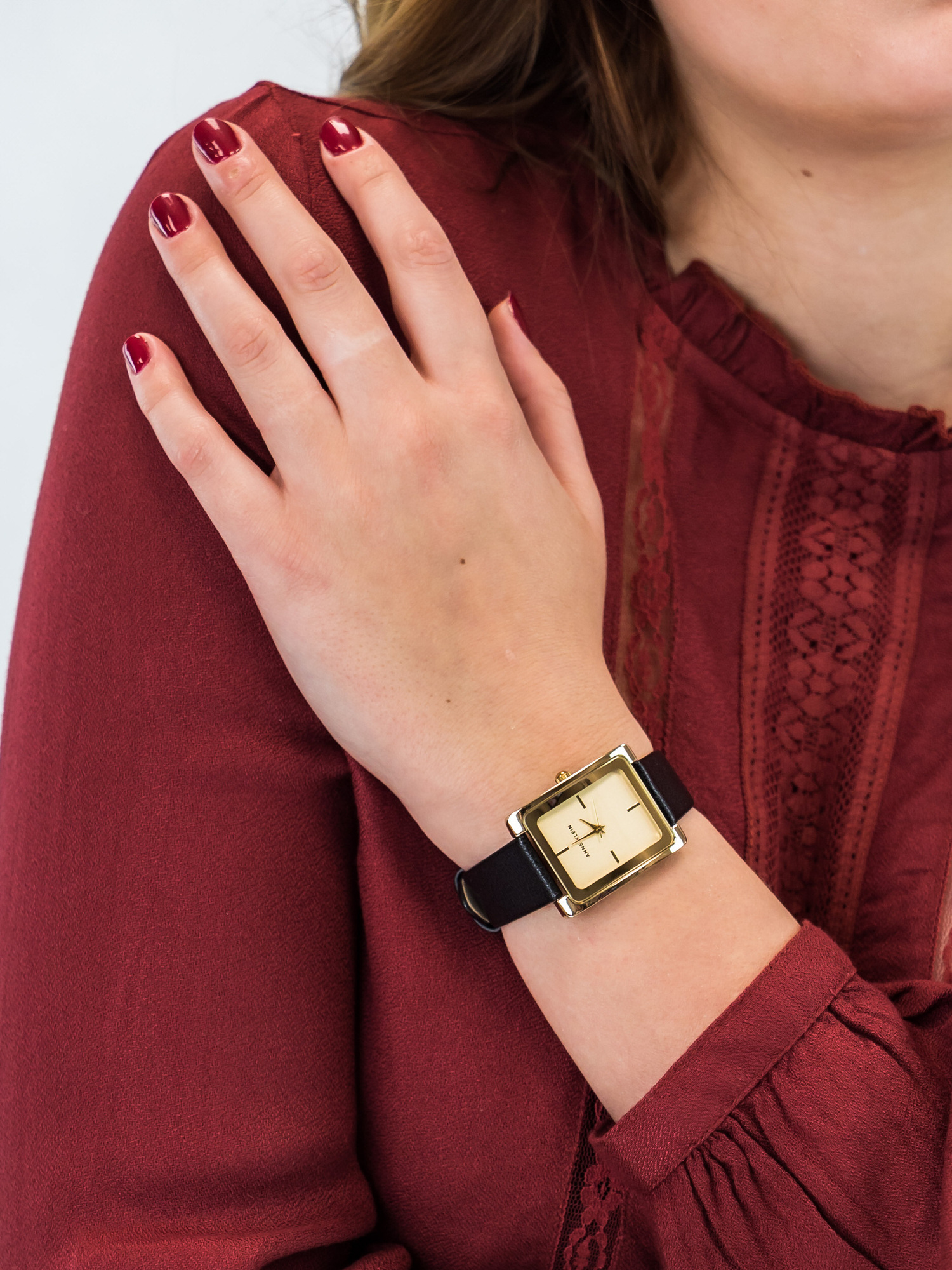 Anne Klein AK-2706CHBK damski zegarek Pasek pasek - miniatura 3
