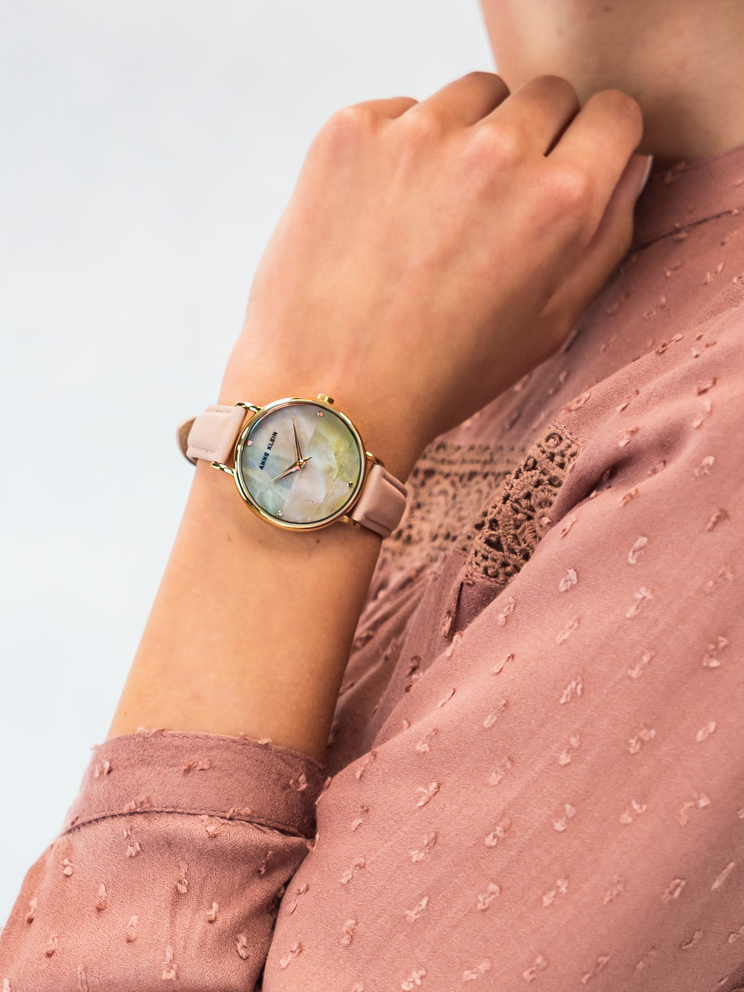 Anne Klein AK-2790PMPK damski zegarek Pasek pasek - miniatura 3