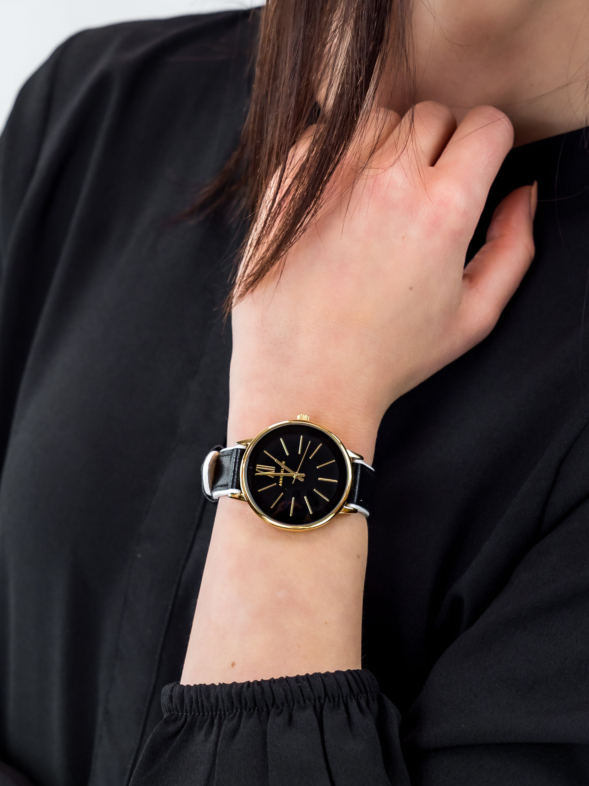 Anne Klein AK-3252BKWT damski zegarek Pasek pasek - miniatura 3