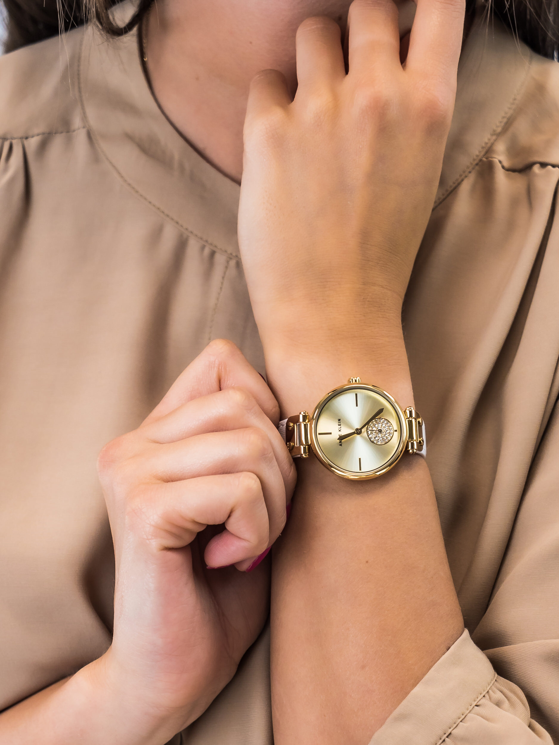 Anne Klein AK-3380CHWT damski zegarek Pasek pasek - miniatura 3