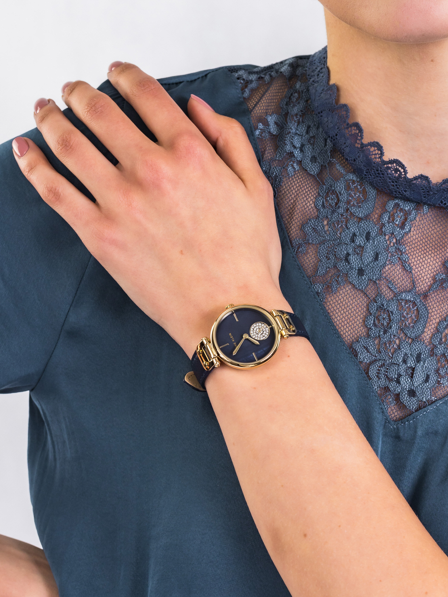 Anne Klein AK-3380NMNV damski zegarek Pasek pasek - miniatura 3