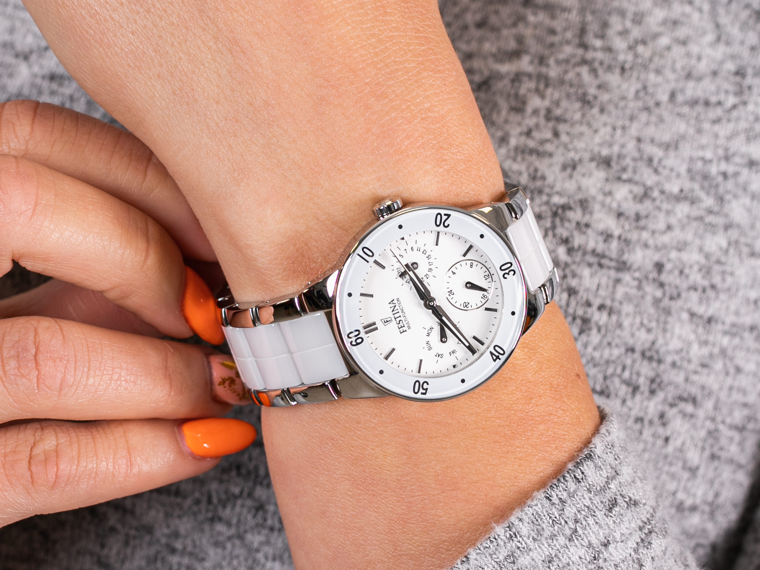 Festina F16530-1 Ceramic Multifunction zegarek klasyczny Ceramic - miniatura 4