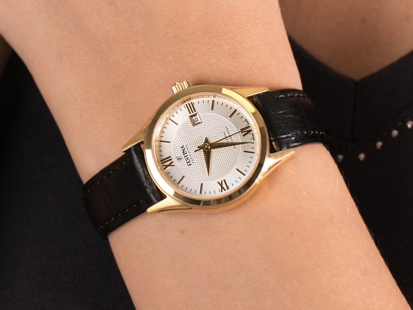 Festina F20011-1 Swiss Made Capsule zegarek klasyczny Classic - miniatura 4