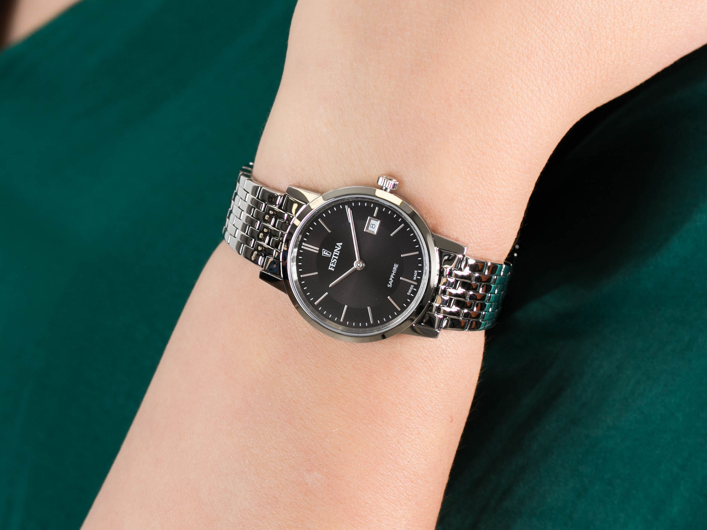 Festina F20019-3 Swiss Made zegarek klasyczny Classic - miniatura 4