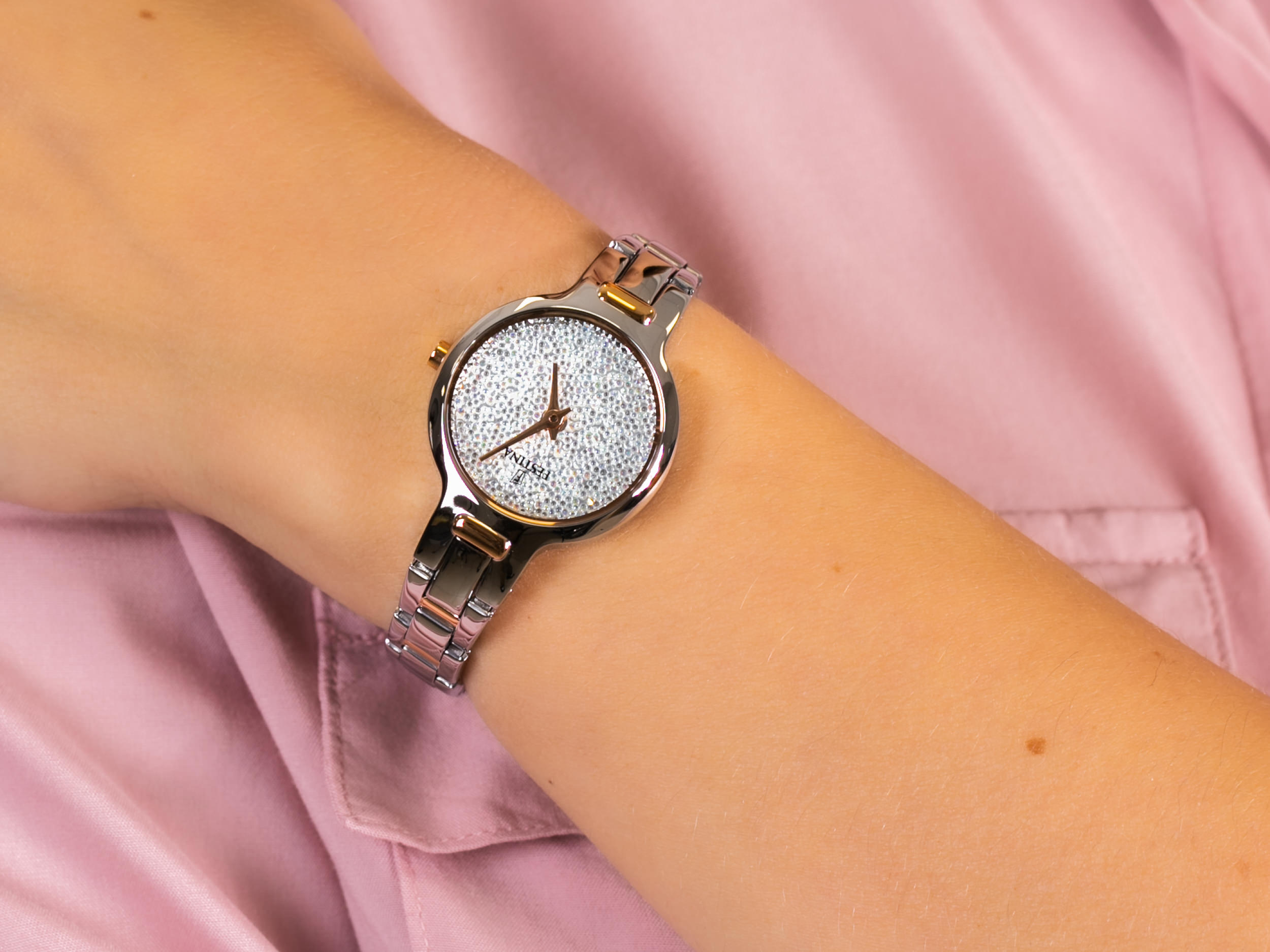 Festina F20381-1 Mademoiselle Swarovski zegarek elegancki Mademoiselle - miniatura 4