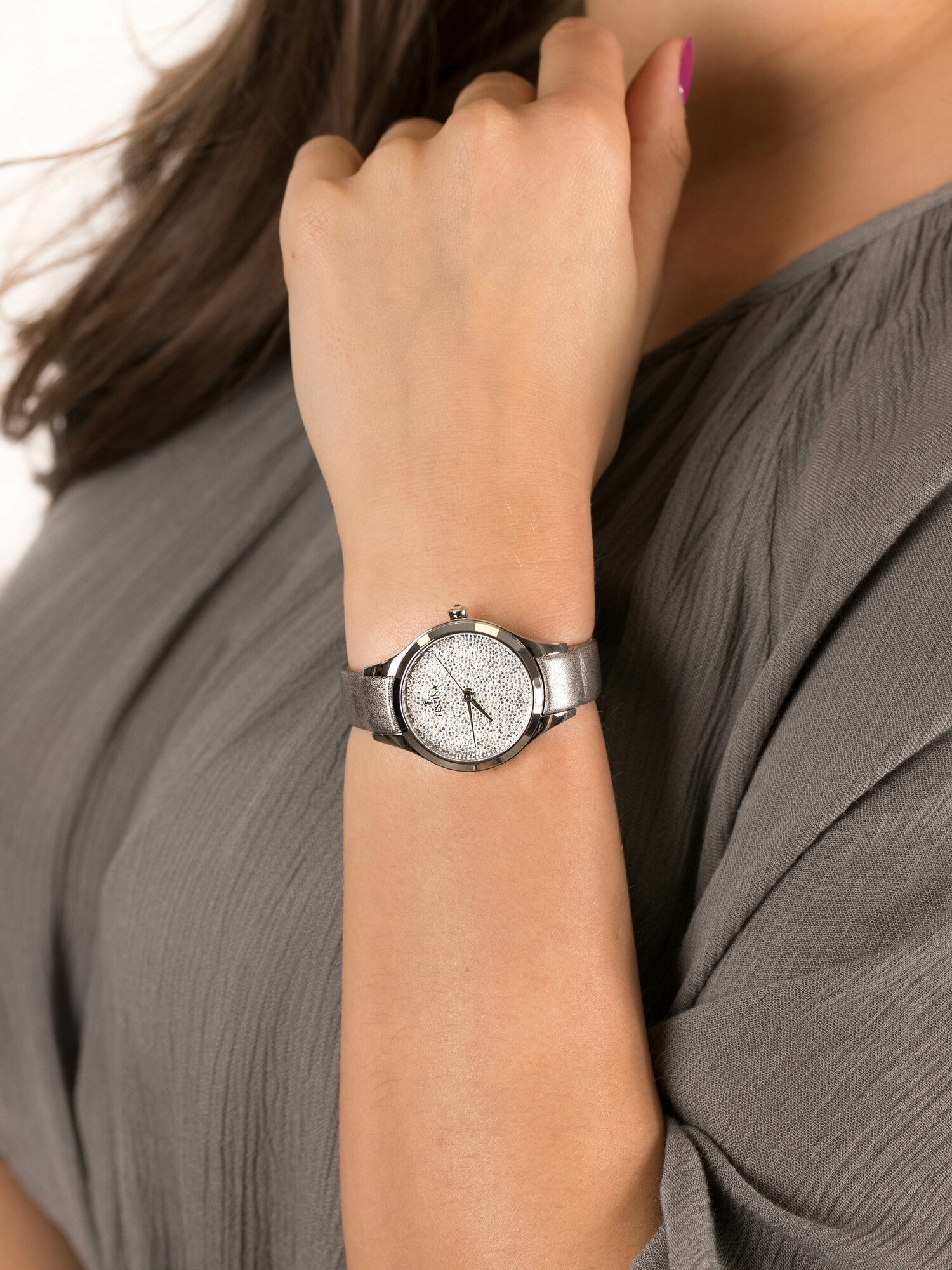 Festina F20409-1 damski zegarek Mademoiselle pasek - miniatura 3