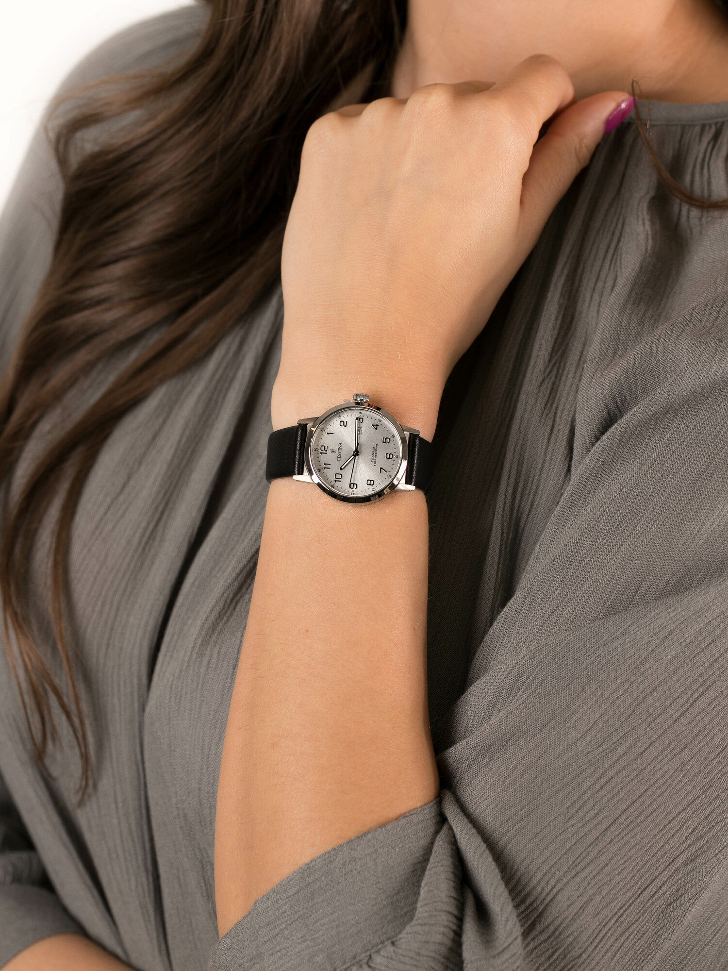 Festina F20472-1 damski zegarek Titanium pasek - miniatura 3