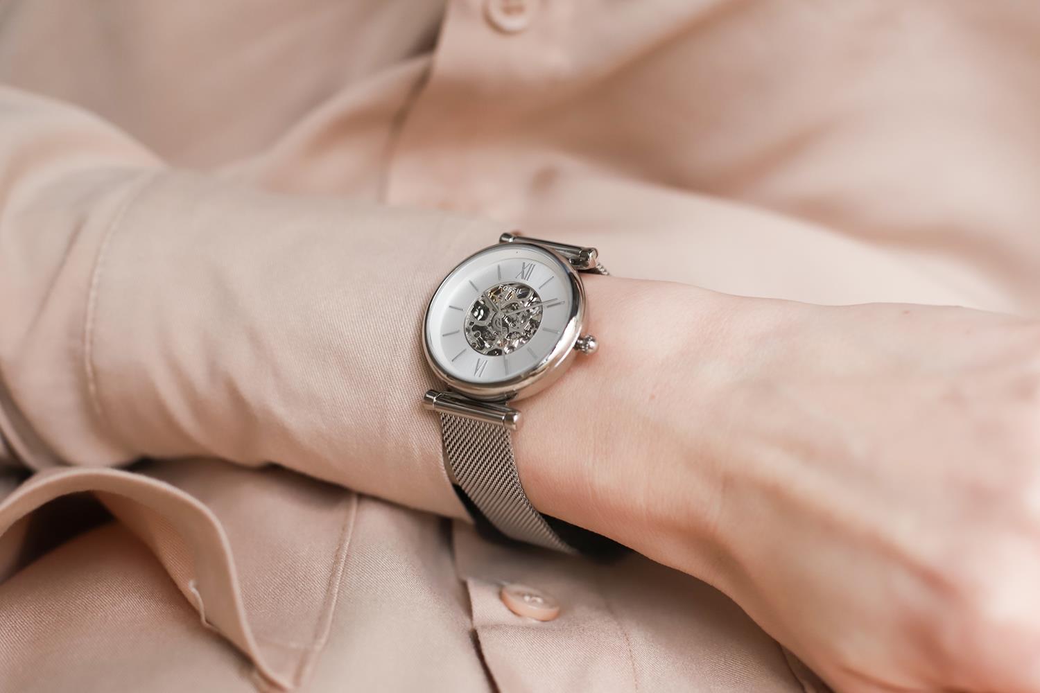 zegarek Fossil ME3176 automatyczny damski Carlie CARLIE AUTOMATIC - miniatura 6