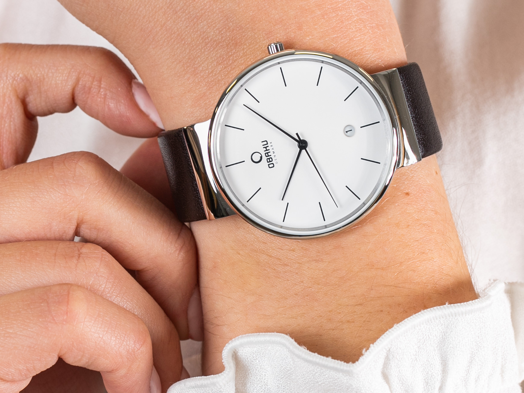 Obaku Denmark V153GCIRN zegarek klasyczny Slim - miniatura 4