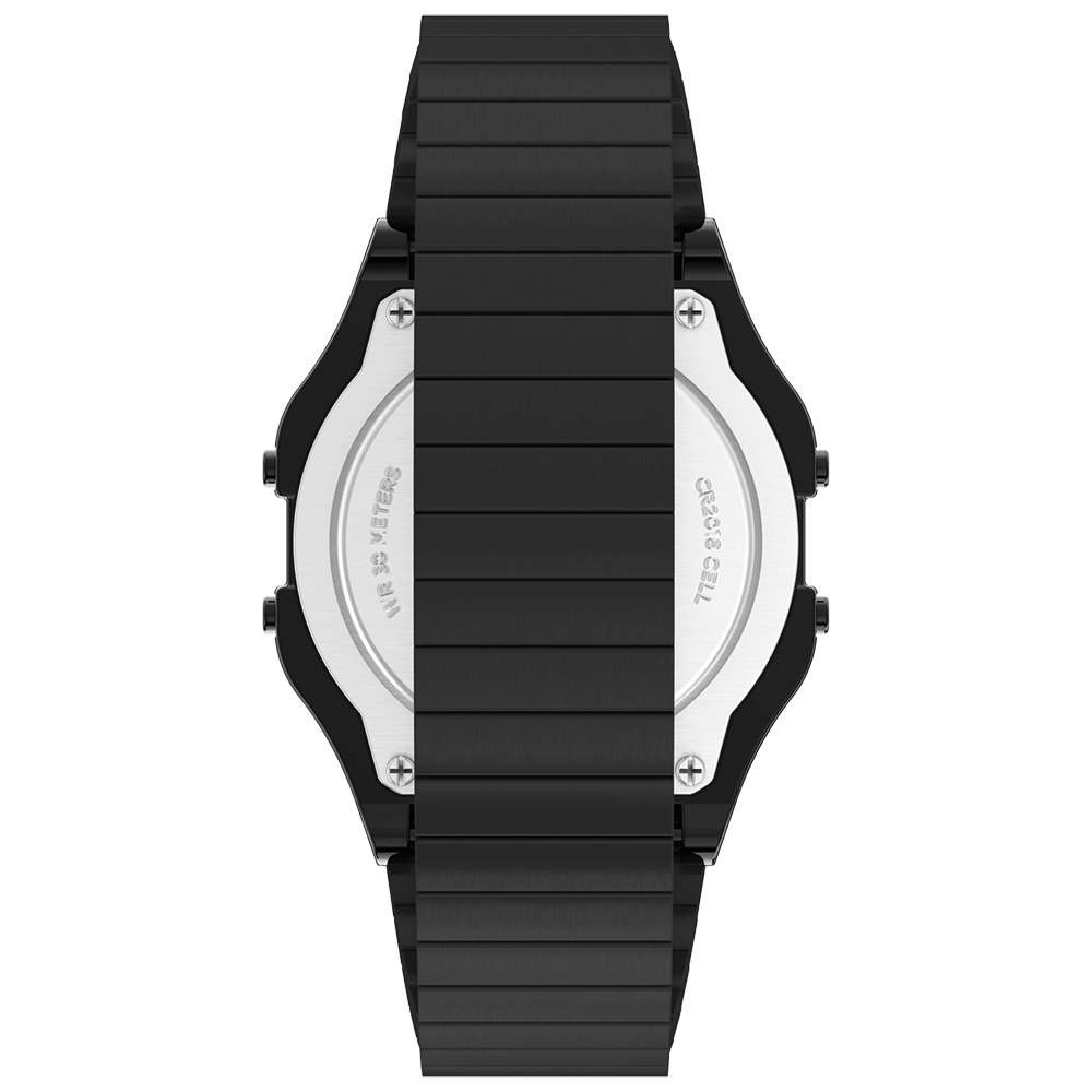 Timex TW2R67000 zegarek czarny retro T80 bransoleta - miniatura 5