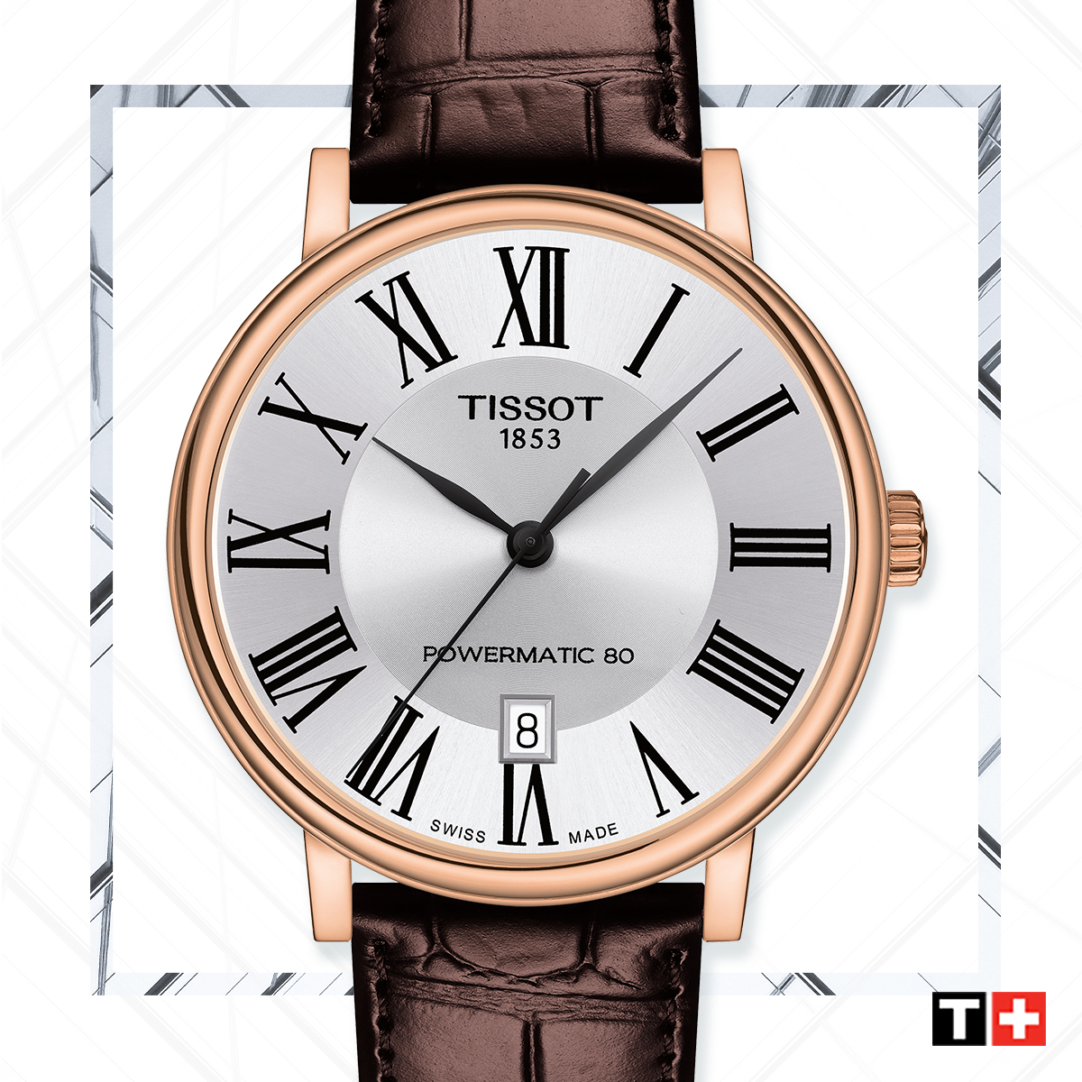 Tissot T122.210.36.033.00 damski zegarek Carson pasek - miniatura 3