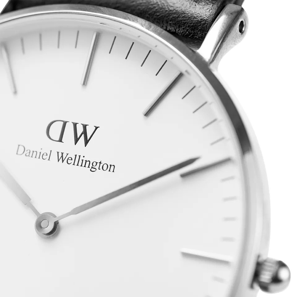 Daniel Wellington DW00100051 zegarek srebrny klasyczny Classic pasek - miniatura 3