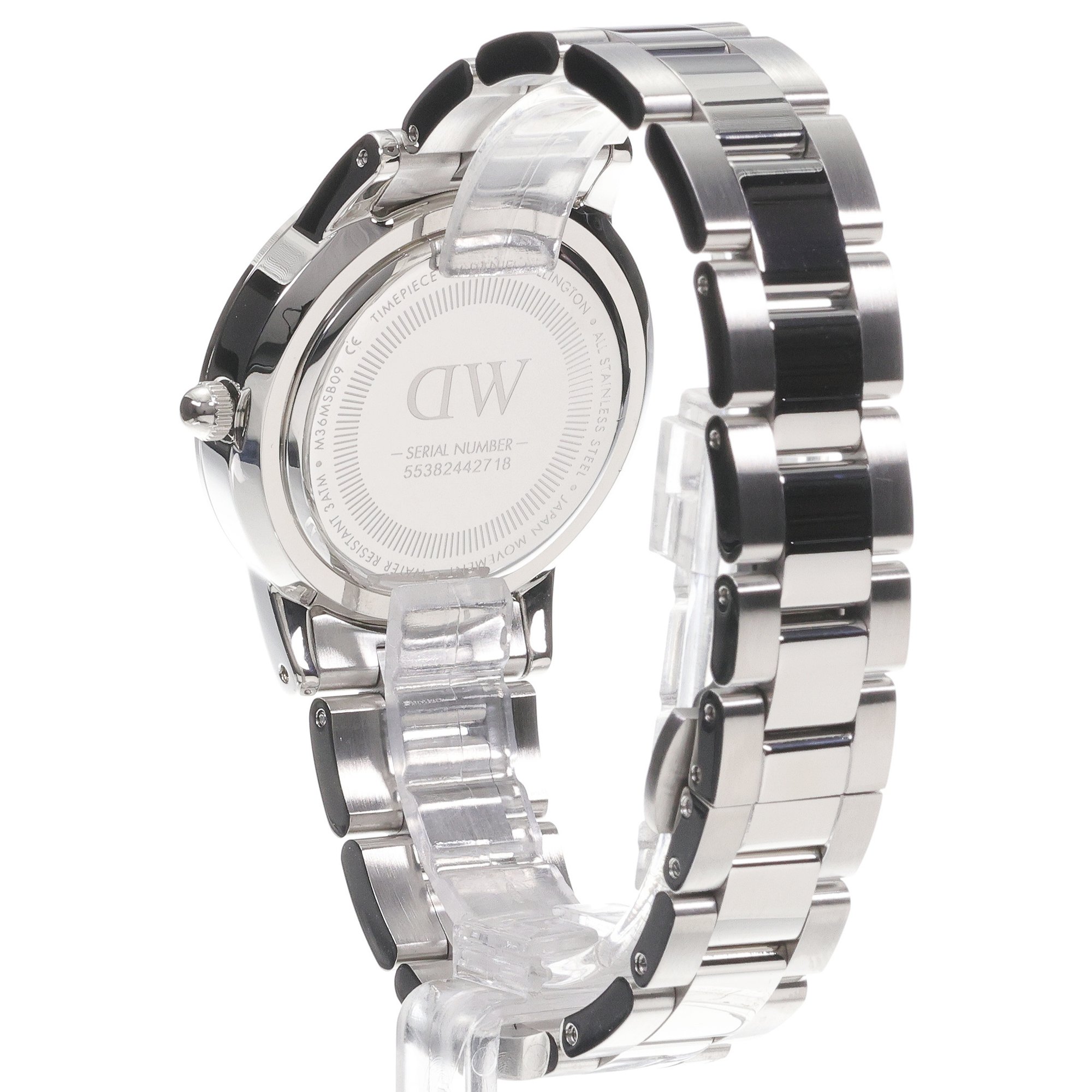 Daniel Wellington DW00100204 Iconic Iconic Link Silver 36mm zegarek damski klasyczny mineralne - miniatura 4
