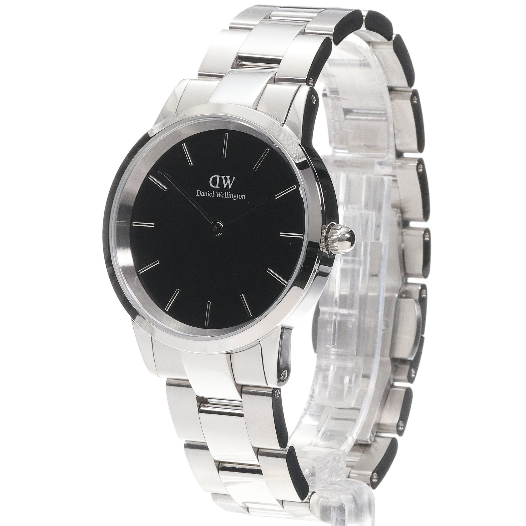 Daniel Wellington DW00100204 Iconic Link Silver 36mm Iconic klasyczny zegarek srebrny - miniatura 2