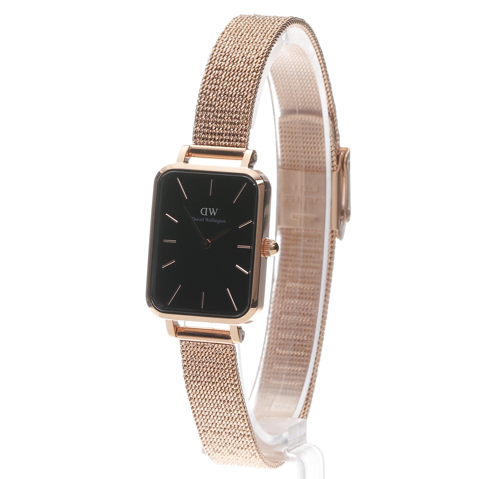 Daniel Wellington DW00100432 Quadro Pressed Melrose 20mm Quadro klasyczny zegarek różowe złoto - miniatura 2