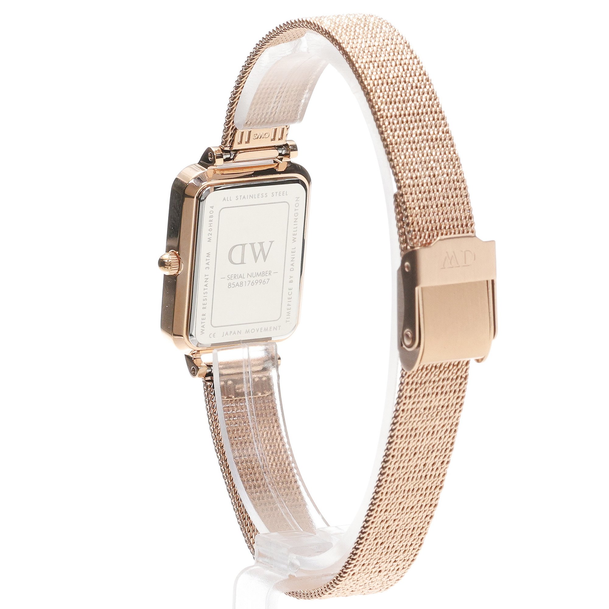 Daniel Wellington DW00100432 Quadro Quadro Pressed Melrose 20mm zegarek damski klasyczny mineralne - miniatura 4