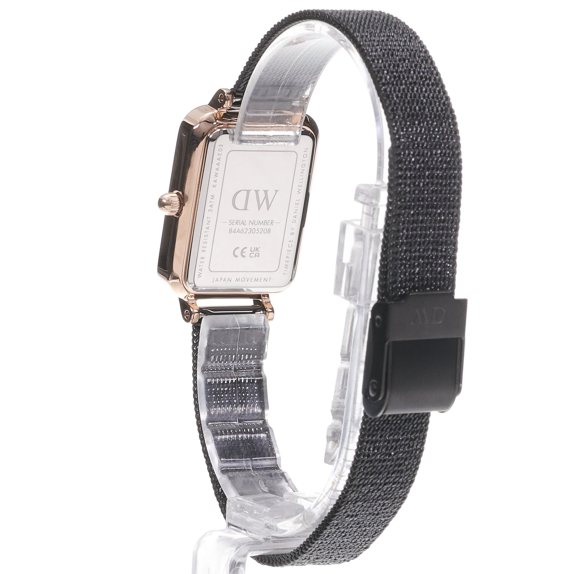 Daniel Wellington DW00100433 Quadro Quadro Pressed Ashfield Rose Gold 20mm zegarek damski klasyczny mineralne - miniatura 4
