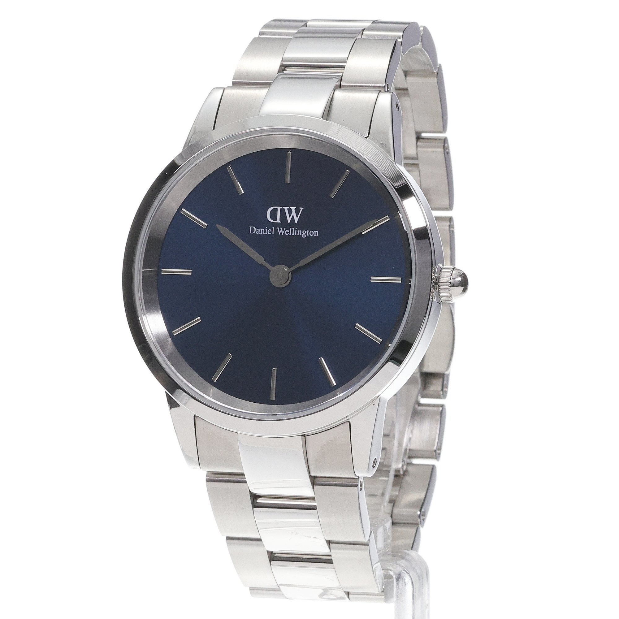 Daniel Wellington DW00100448 Iconic Link Arctic 40mm Iconic klasyczny zegarek srebrny - miniatura 2