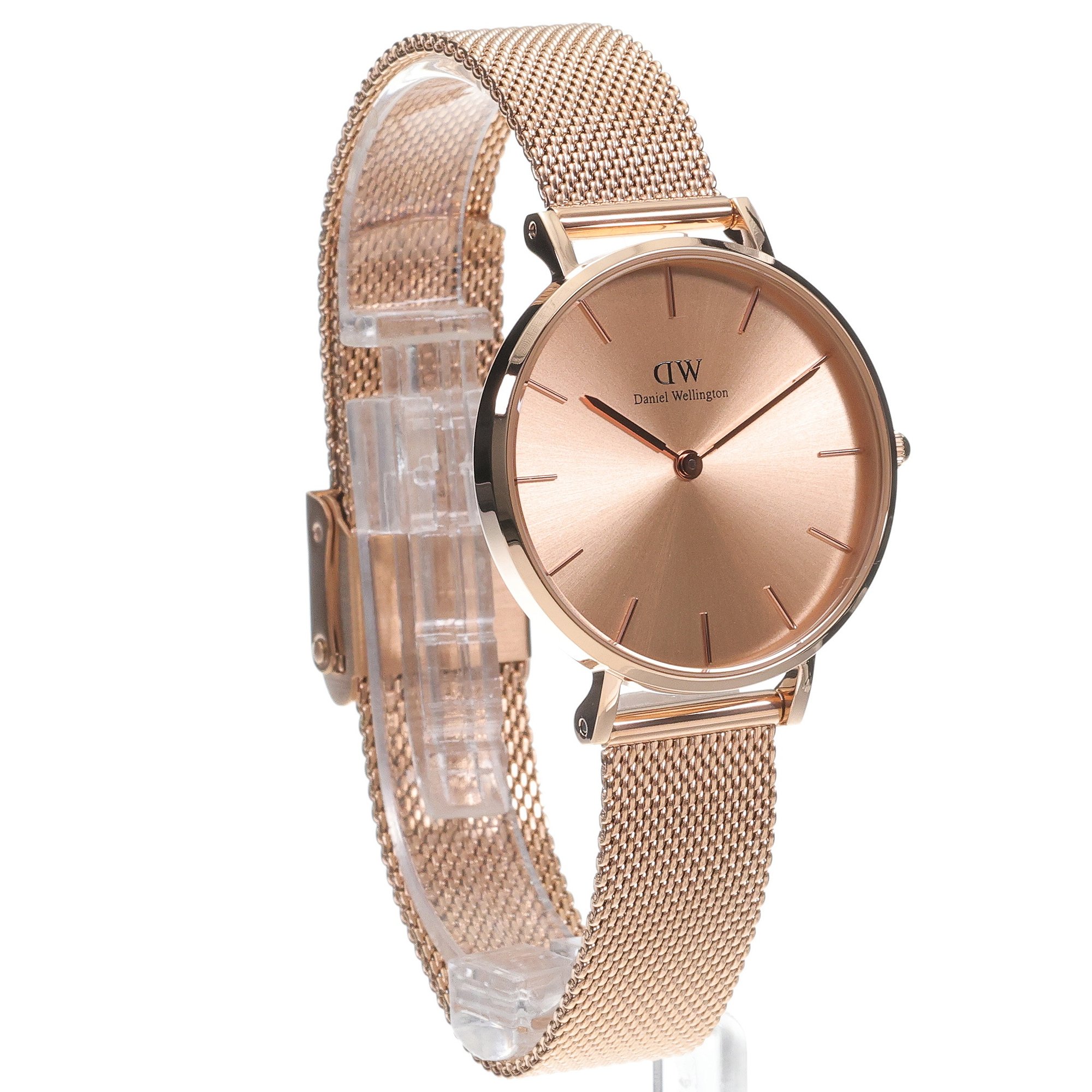 Daniel Wellington DW00100471 zegarek różowe złoto klasyczny Petite bransoleta - miniatura 3